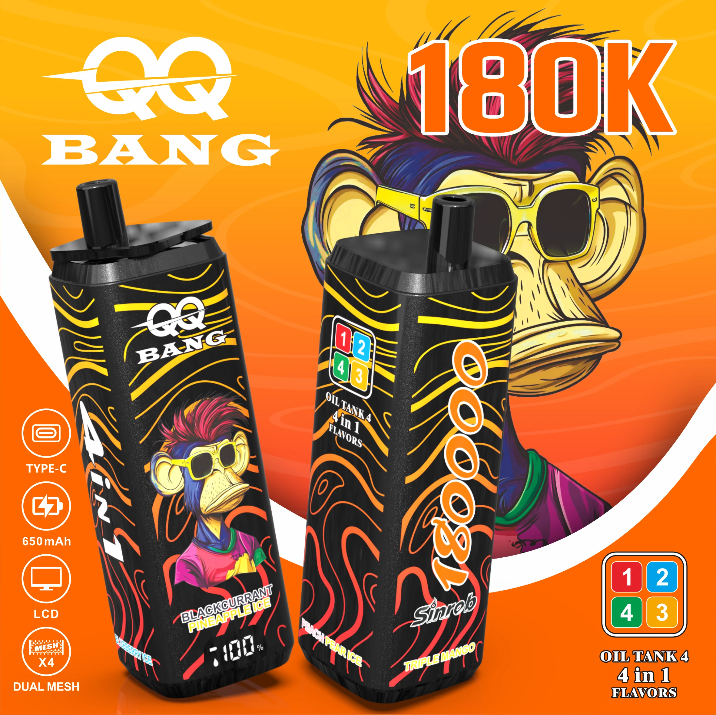 Bang 4-in-1 180000 180K Bouffées Vape jetable - image 7