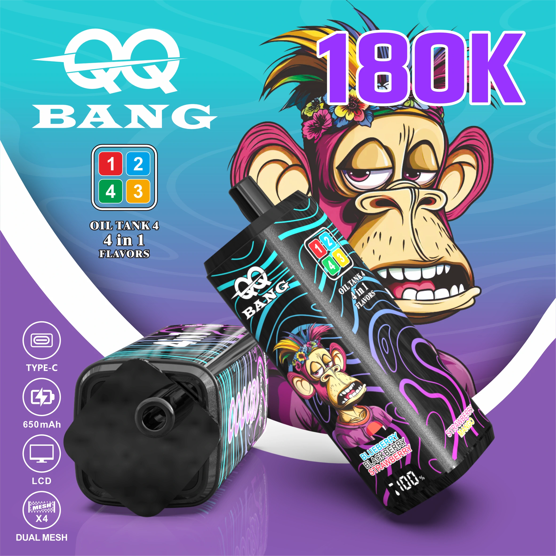 Bang 4-in-1 180000 180K Bouffées Vape jetable - image 9