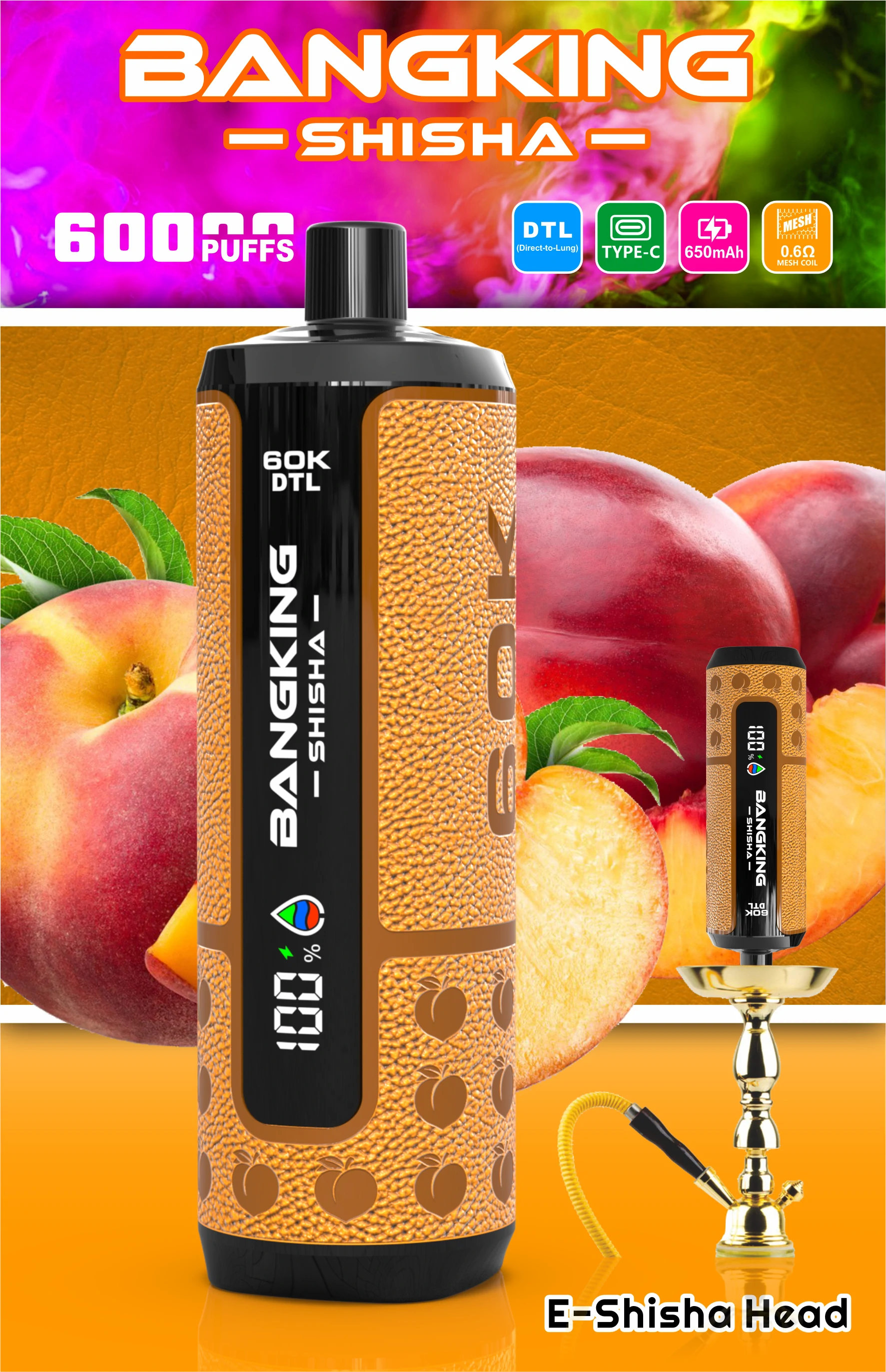 Bang King Shisha 60000 60K Bouffées Vape jetable - image 6