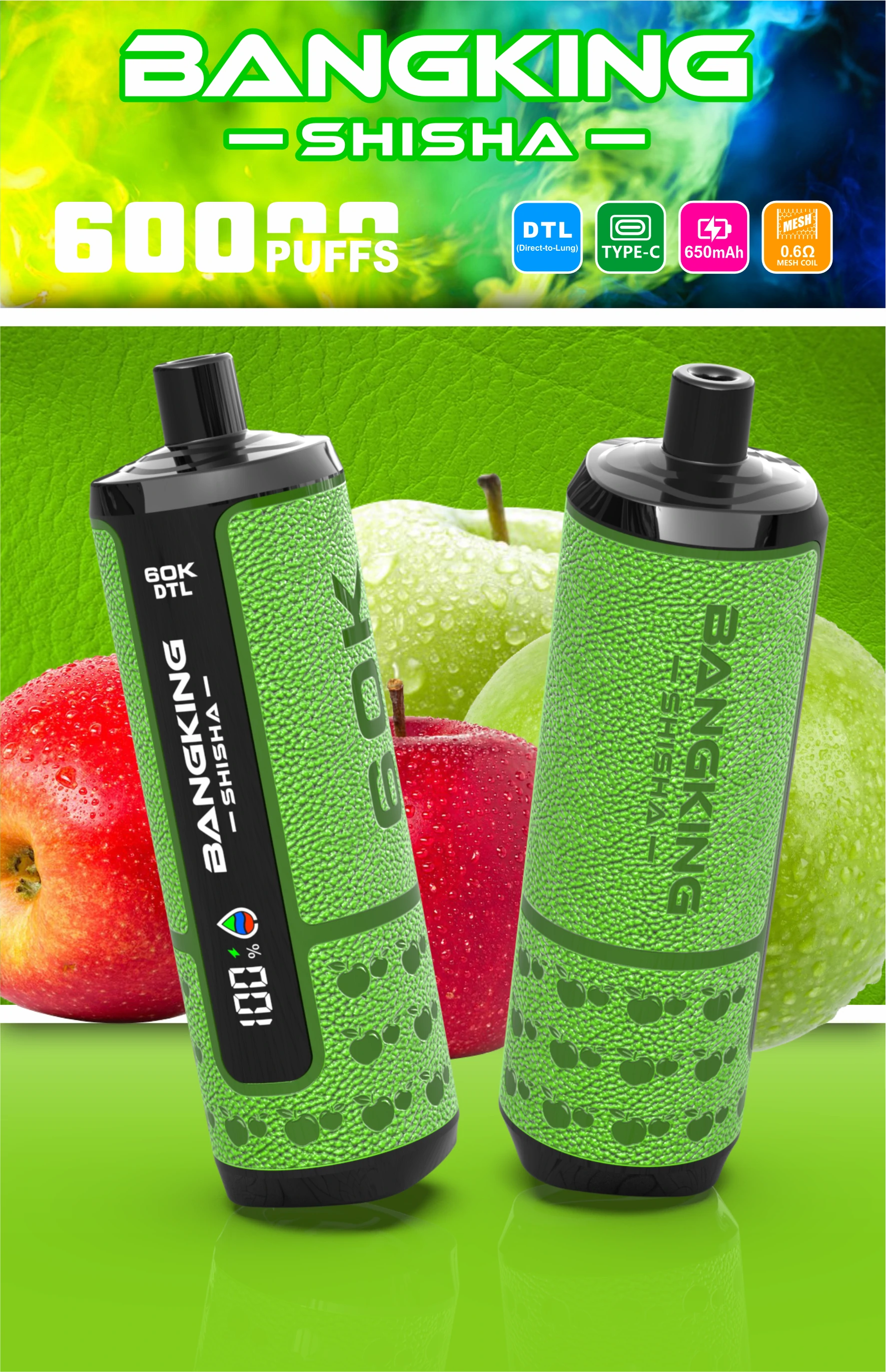 Bang King Shisha 60000 60K Bouffées Vape jetable - image 7