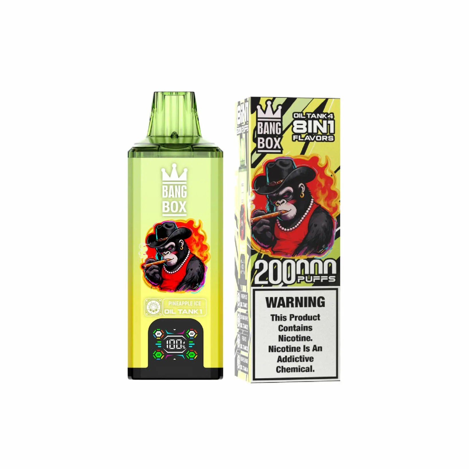 BANG BOX 8-in-1 200000 200K Bouffées Vape jetable - image 7