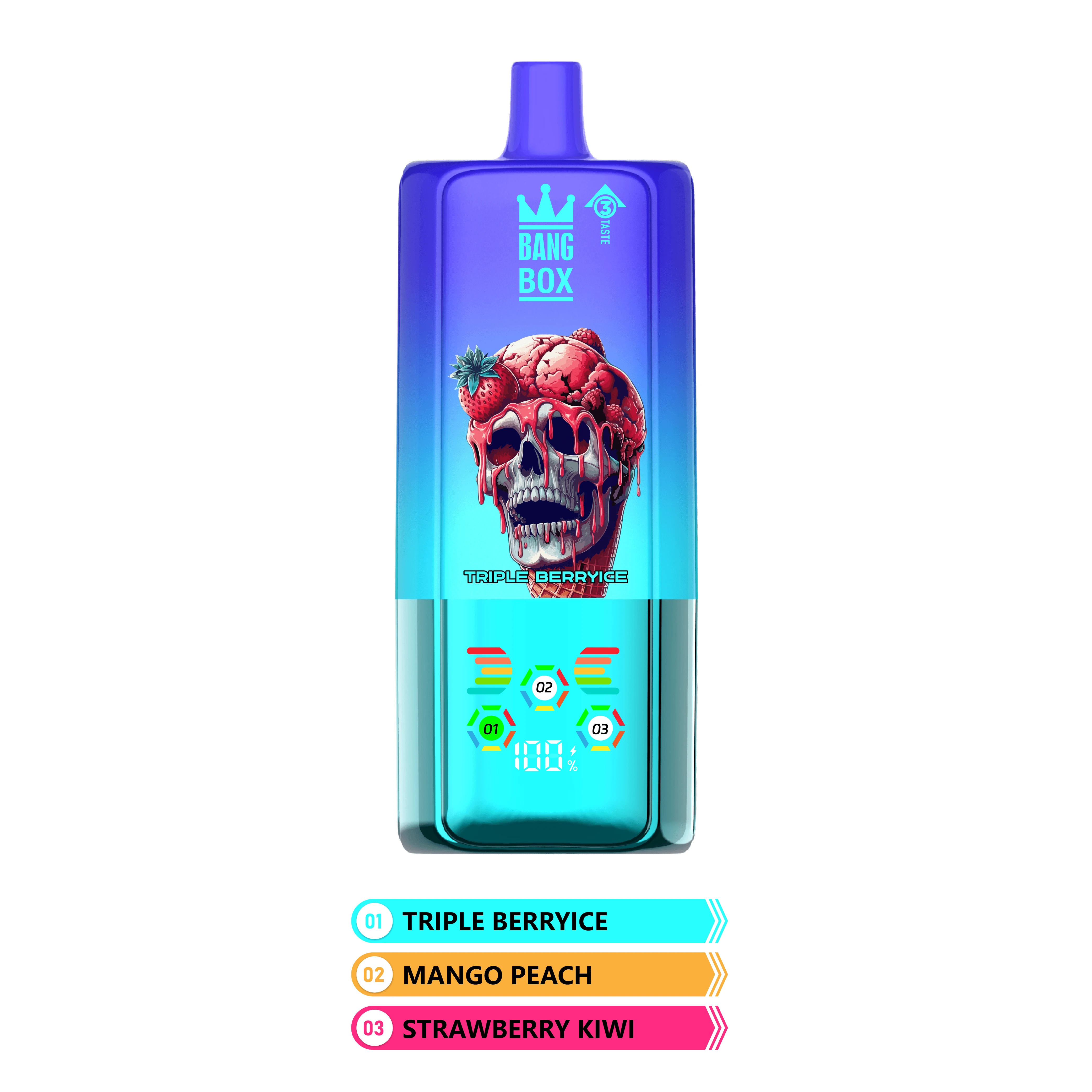 Bang Box 80000 80K Bouffées Triple saveurs Vape jetable