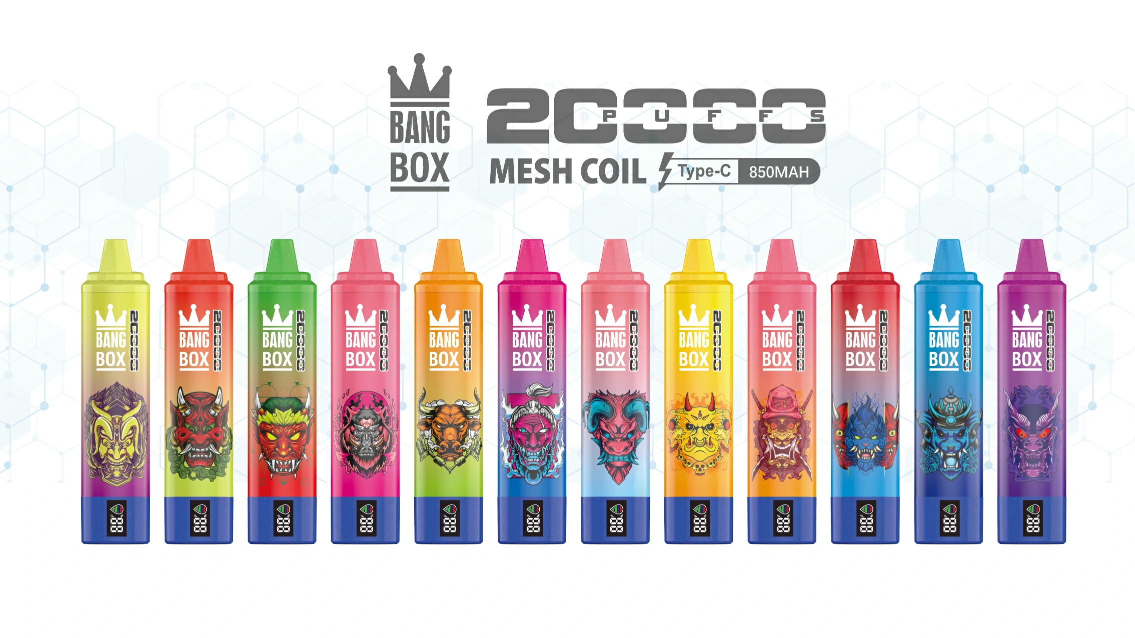 Bang Box 20000 20K Bouffées Mesh Coil Vape jetable