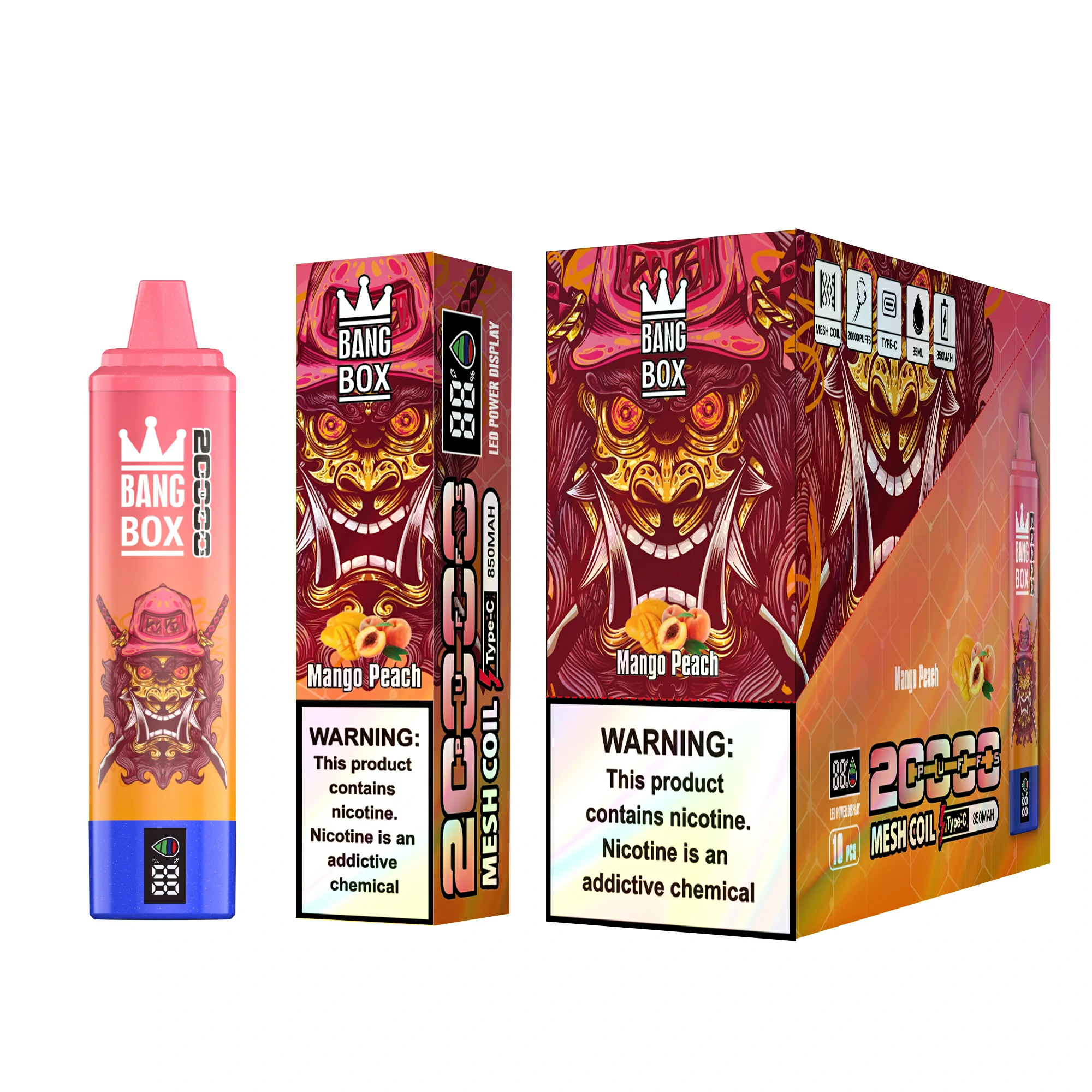 Bang Box 20000 20K Bouffées Mesh Coil Vape jetable - image 9