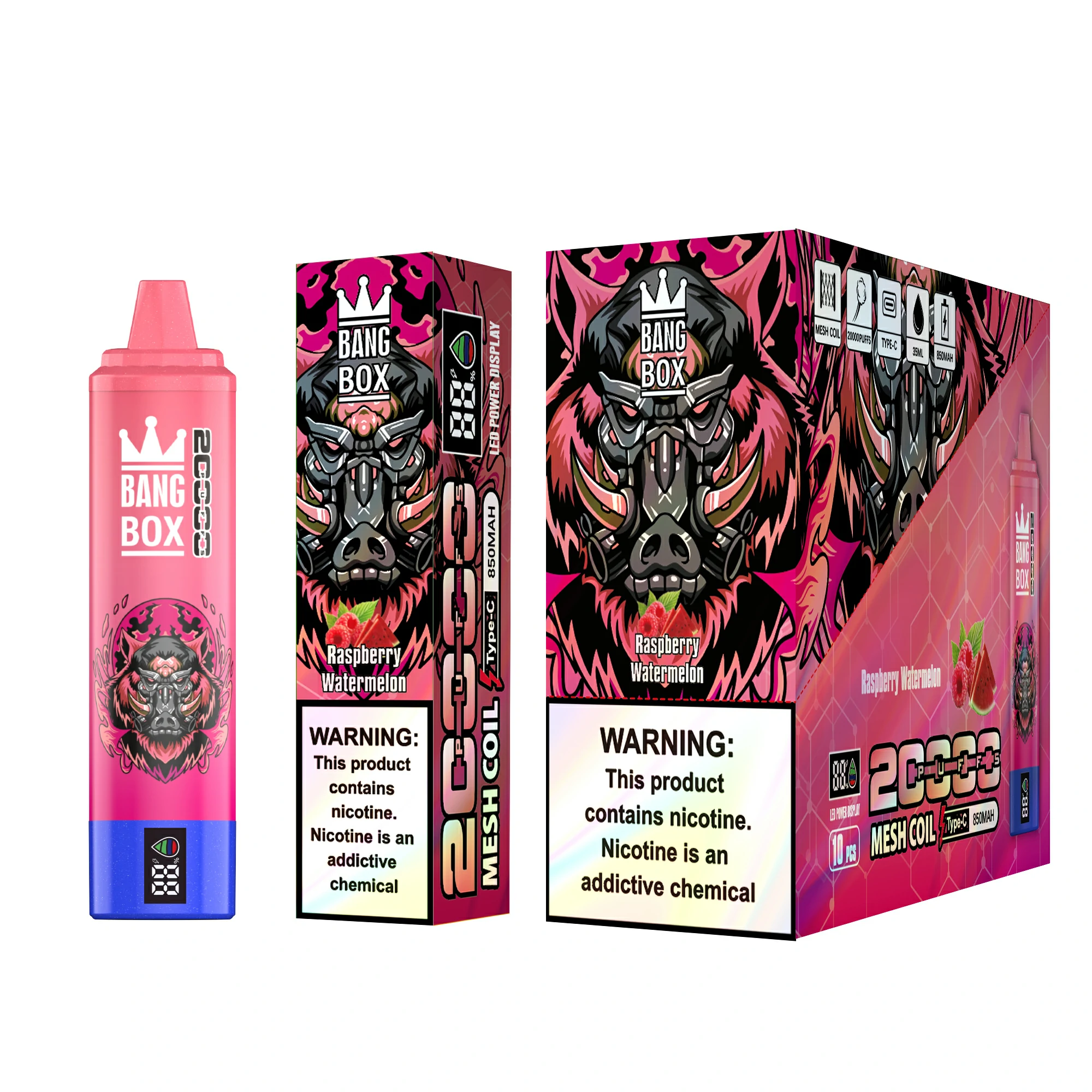 Bang Box 20000 20K Bouffées Mesh Coil Vape jetable - image 8