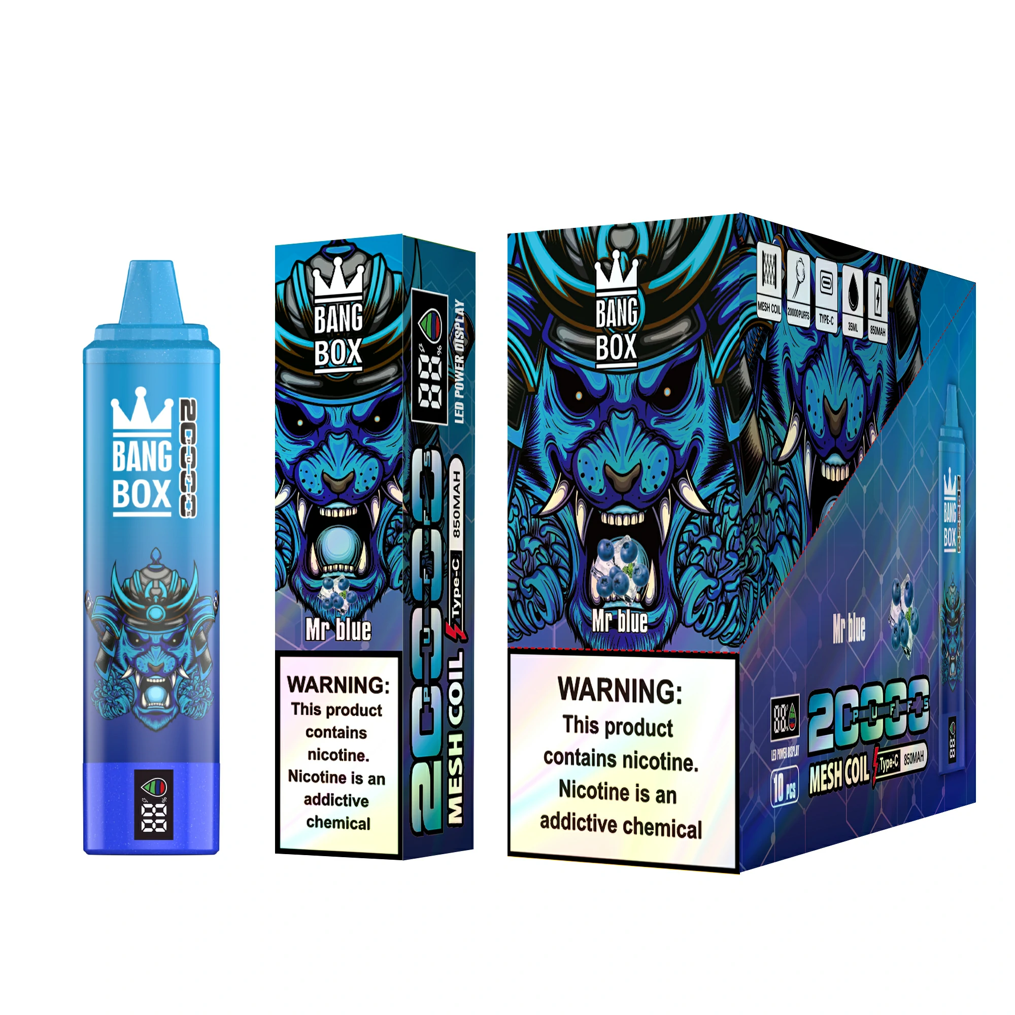 Bang Box 20000 20K Bouffées Mesh Coil Vape jetable - image 5