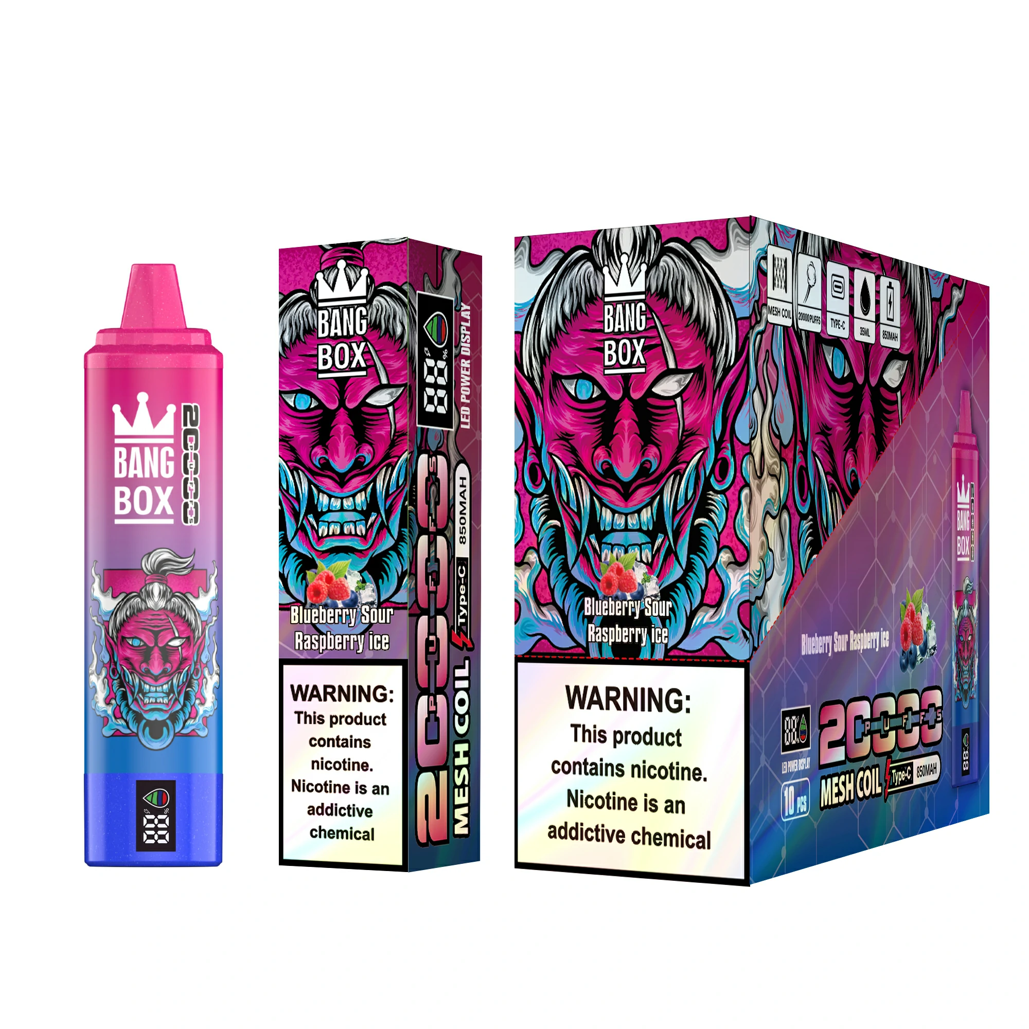 Bang Box 20000 20K Bouffées Mesh Coil Vape jetable - image 13