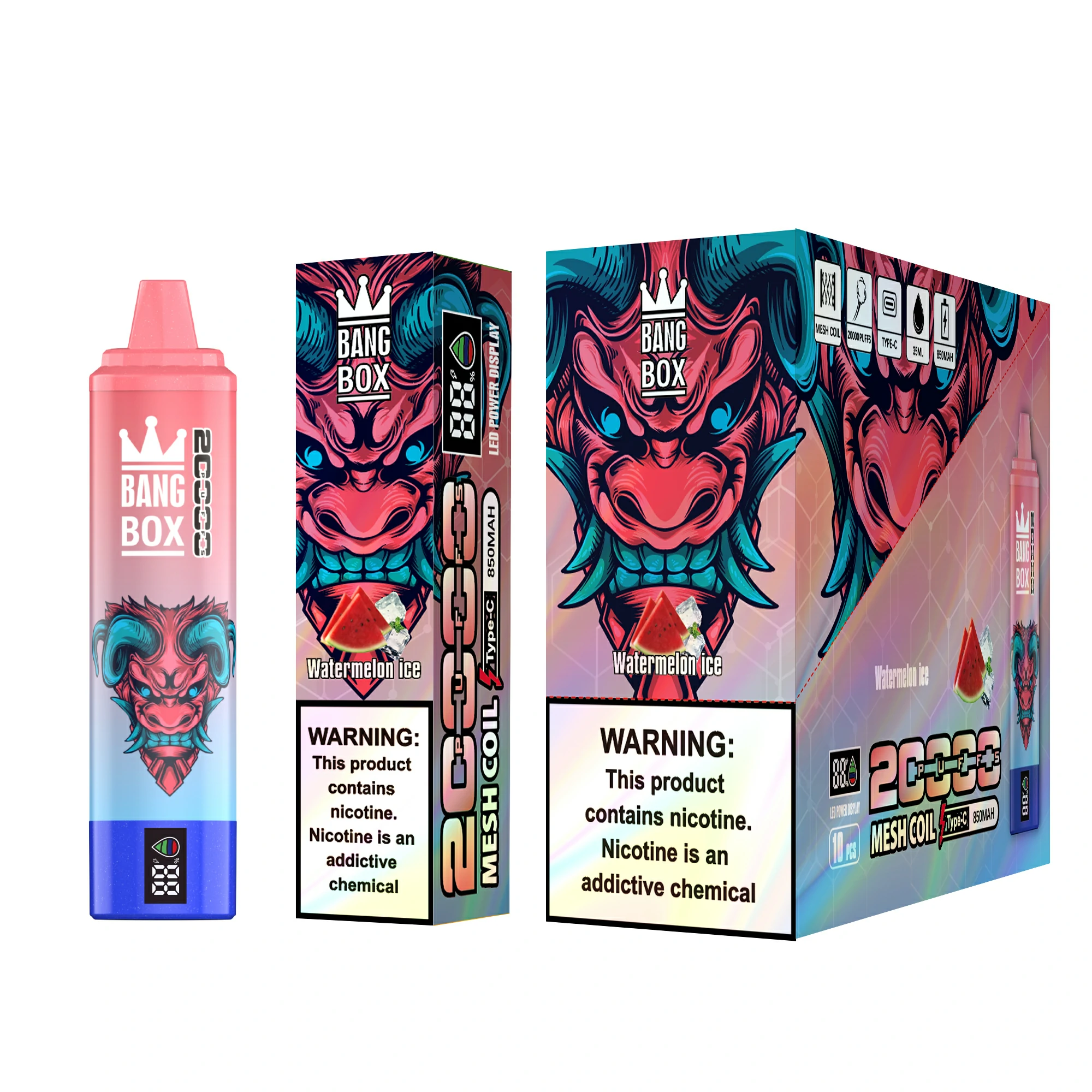 Bang Box 20000 20K Bouffées Mesh Coil Vape jetable - image 10
