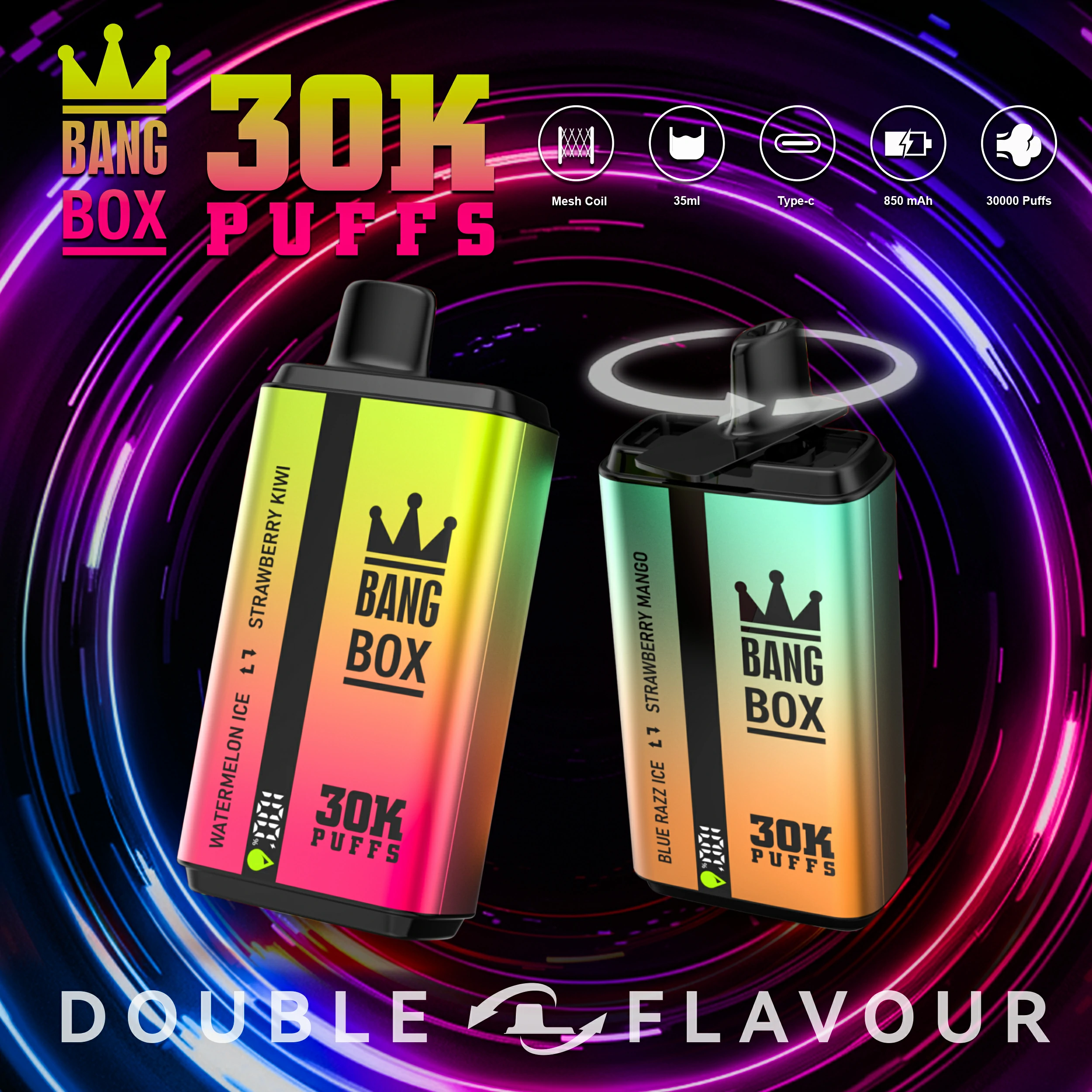 BANG BOX 30000 30K Bouffées Vape Jetable