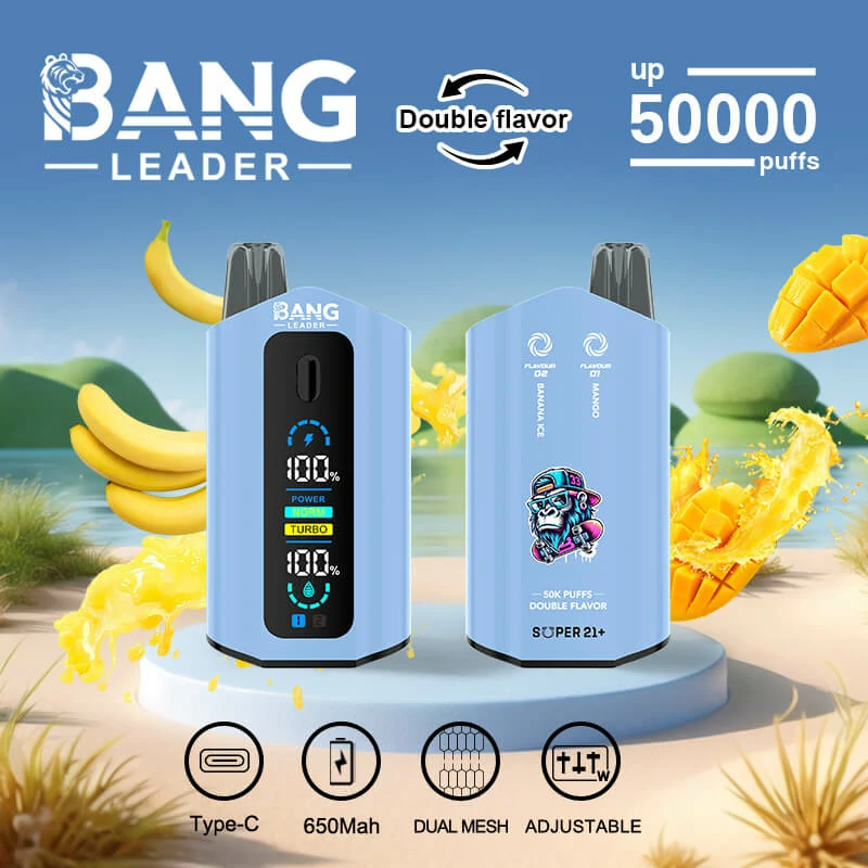Bang Leader 2-in-1 50000 50K Bouffées Double Saveur Vape jetable - image 3