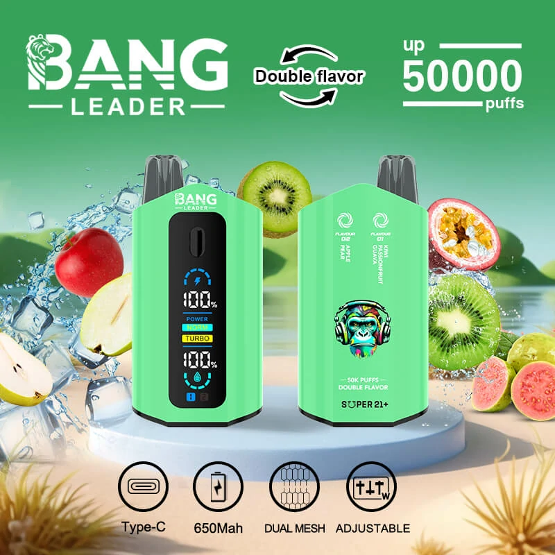 Bang Leader 2-in-1 50000 50K Bouffées Double Saveur Vape jetable - image 12