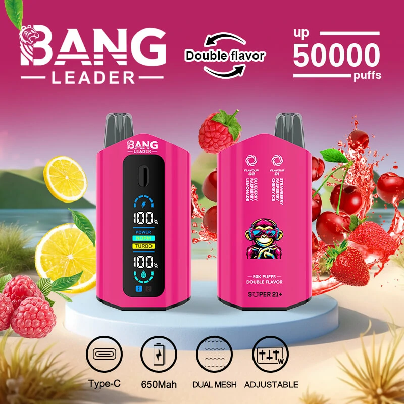 Bang Leader 2-in-1 50000 50K Bouffées Double Saveur Vape jetable - image 9