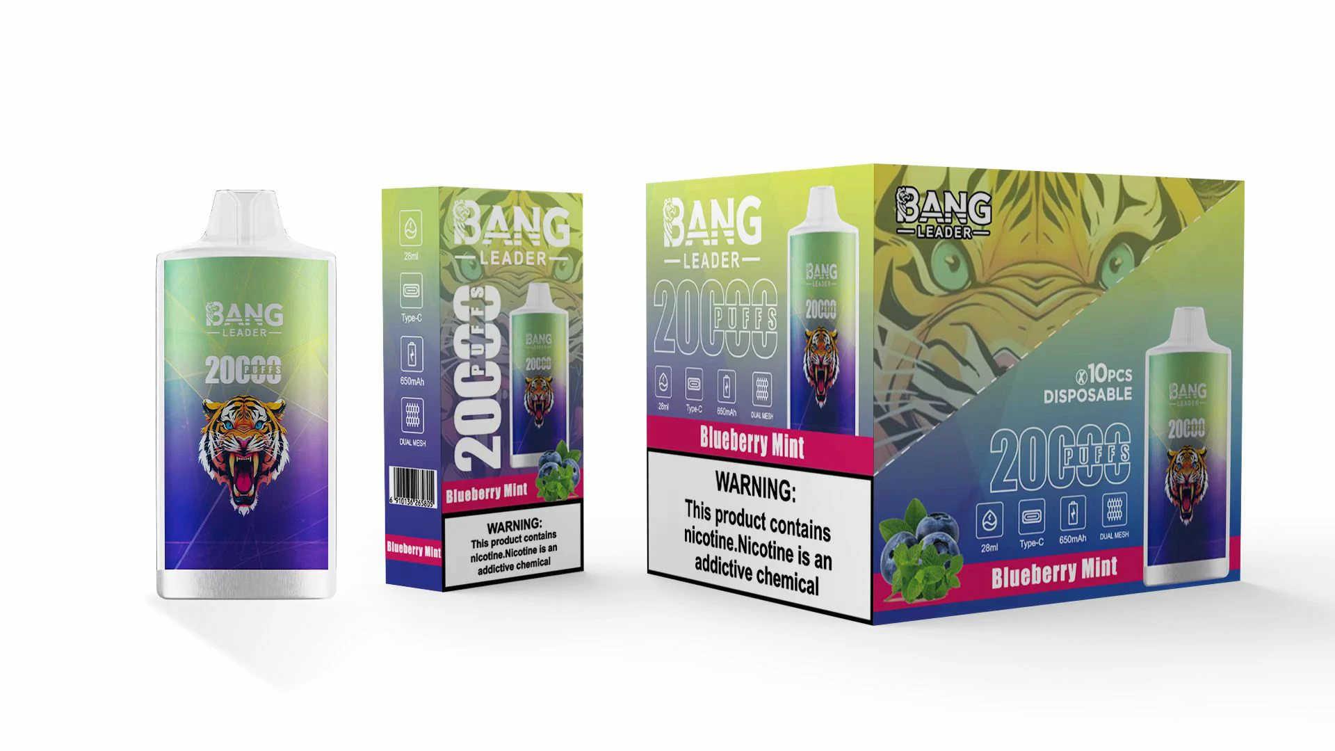 Bang Leader 20000 20K Bouffées Mesh Coil Vape jetable - image 8