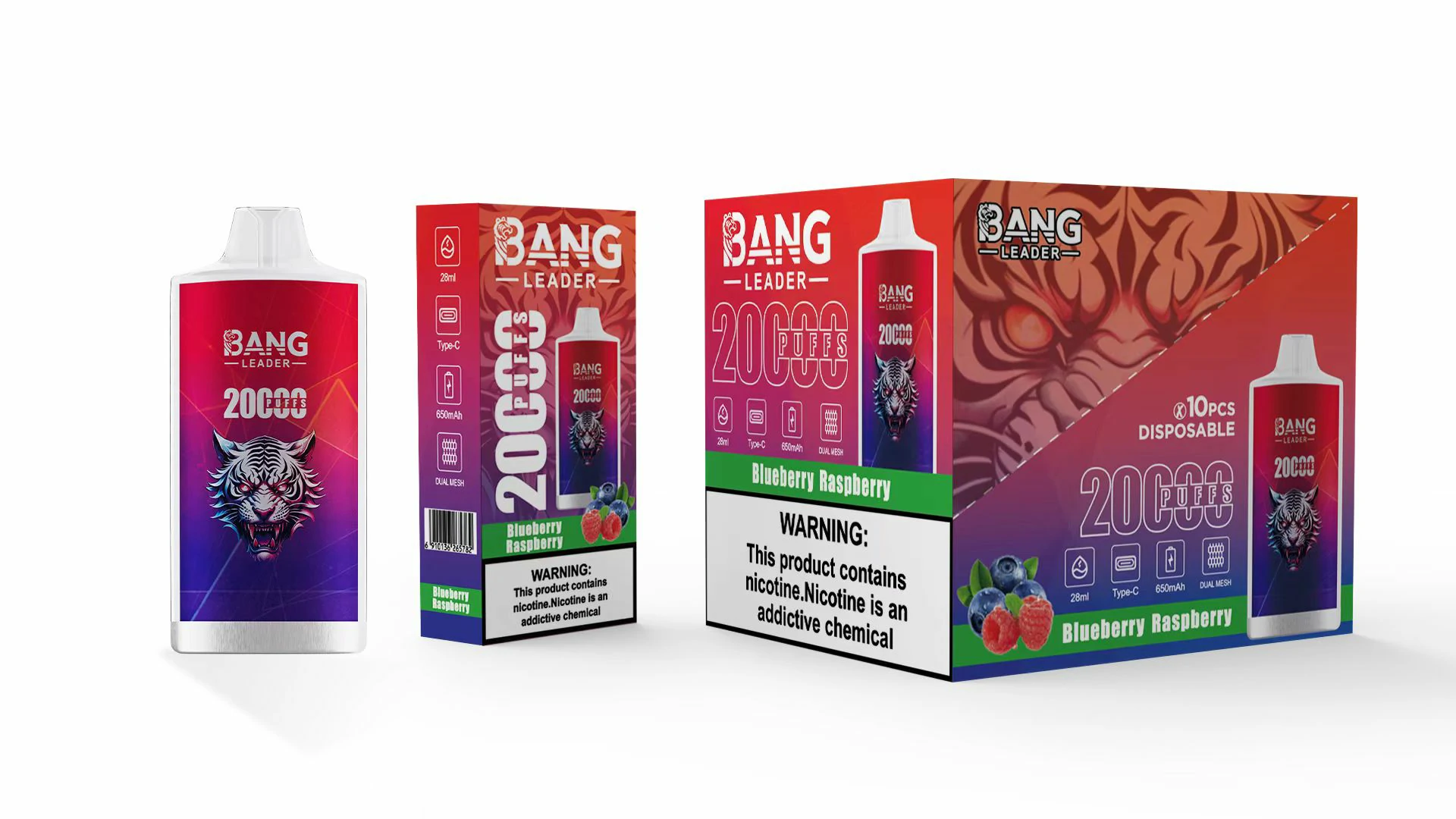 Bang Leader 20000 20K Bouffées Mesh Coil Vape jetable - image 7