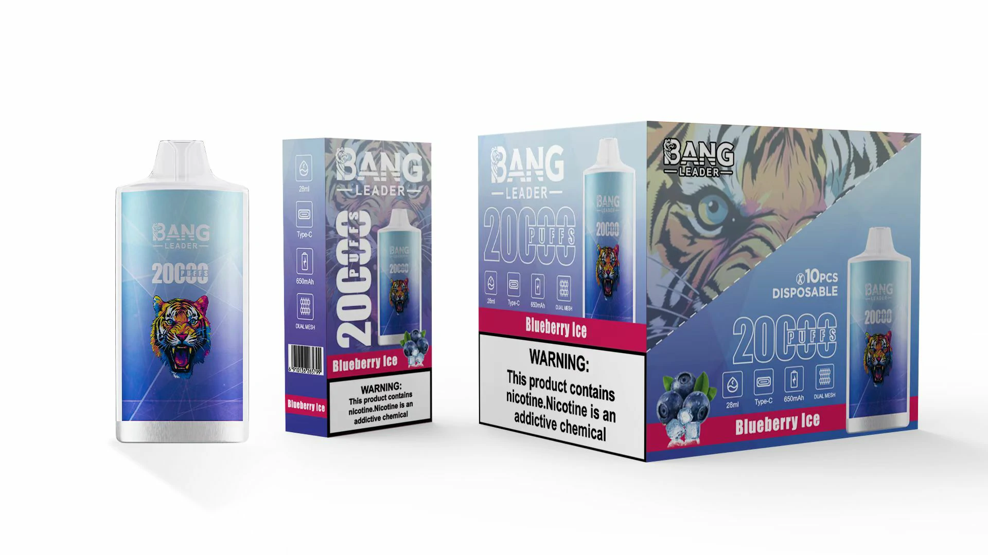 Bang Leader 20000 20K Bouffées Mesh Coil Vape jetable - image 9