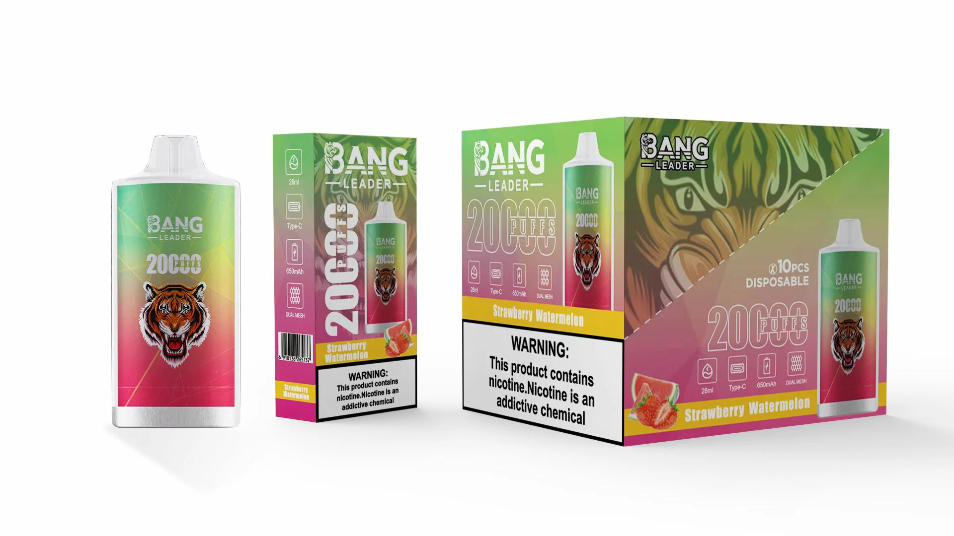 Bang Leader 20000 20K Bouffées Mesh Coil Vape jetable - image 13