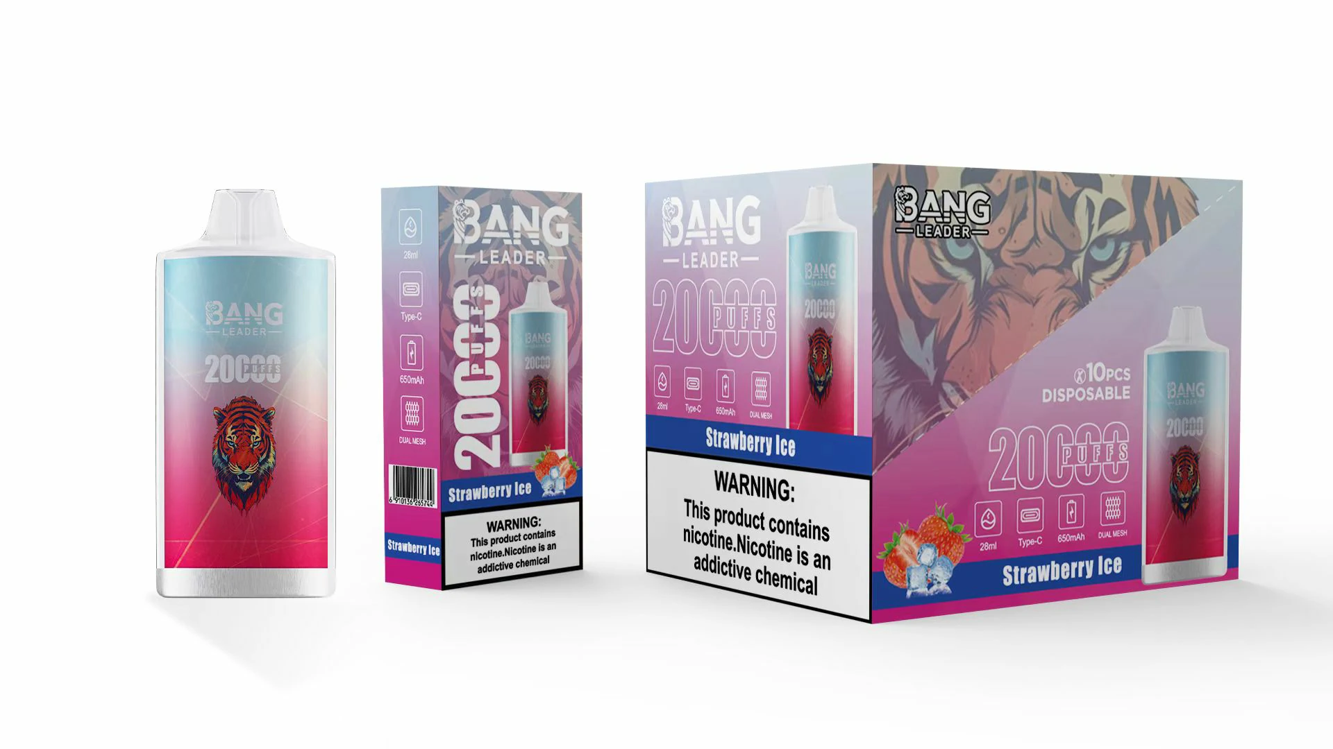 Bang Leader 20000 20K Bouffées Mesh Coil Vape jetable - image 14