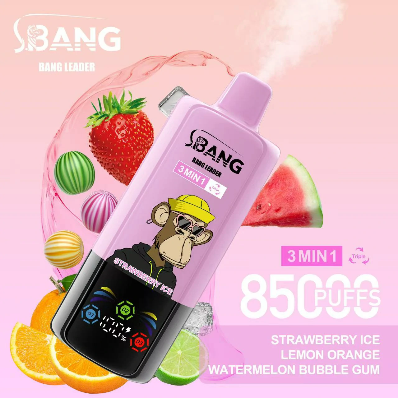 Bang Leader 85000 85K Bouffées 3-in-1 Vape jetable - image 3