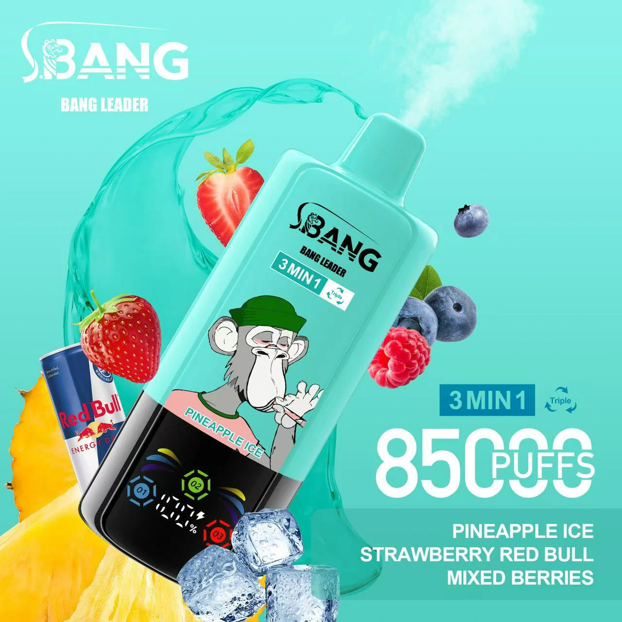Bang Leader 85000 85K Bouffées 3-in-1 Vape jetable - image 11