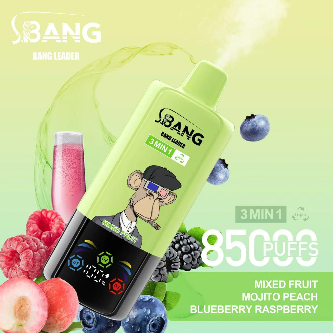 Bang Leader 85000 85K Bouffées 3-in-1 Vape jetable - image 4