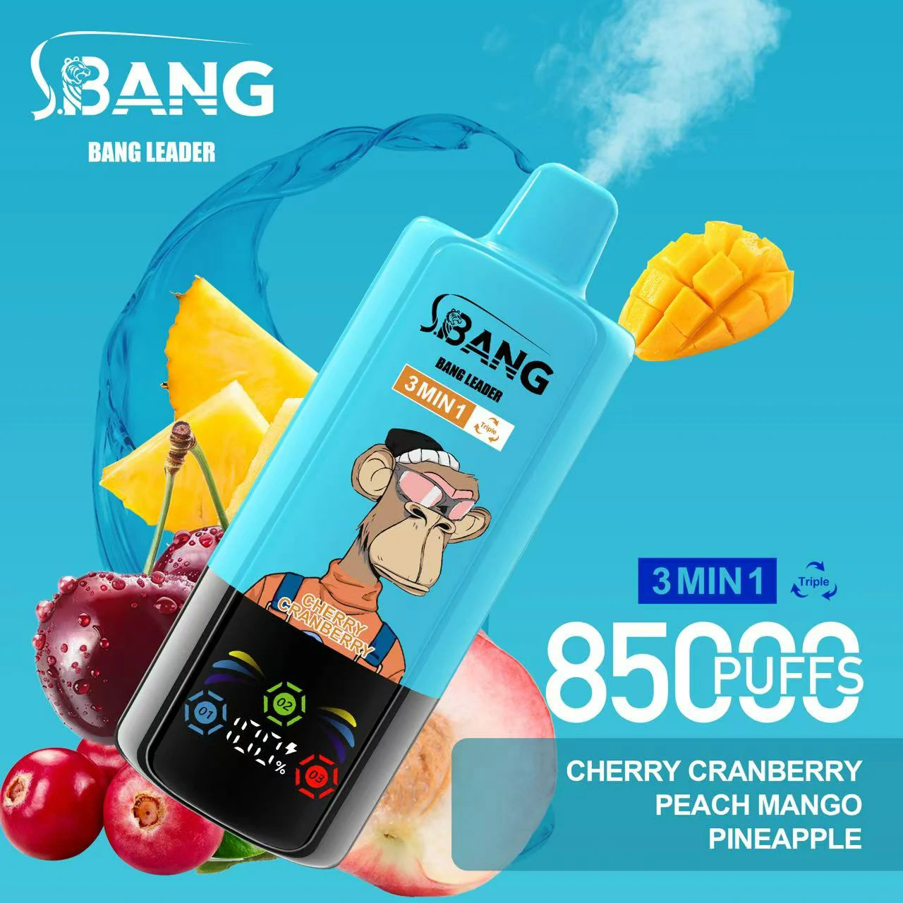 Bang Leader 85000 85K Bouffées 3-in-1 Vape jetable - image 9