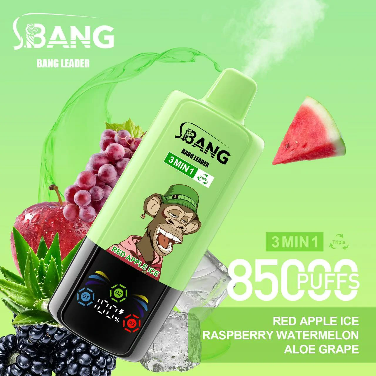 Bang Leader 85000 85K Bouffées 3-in-1 Vape jetable - image 12
