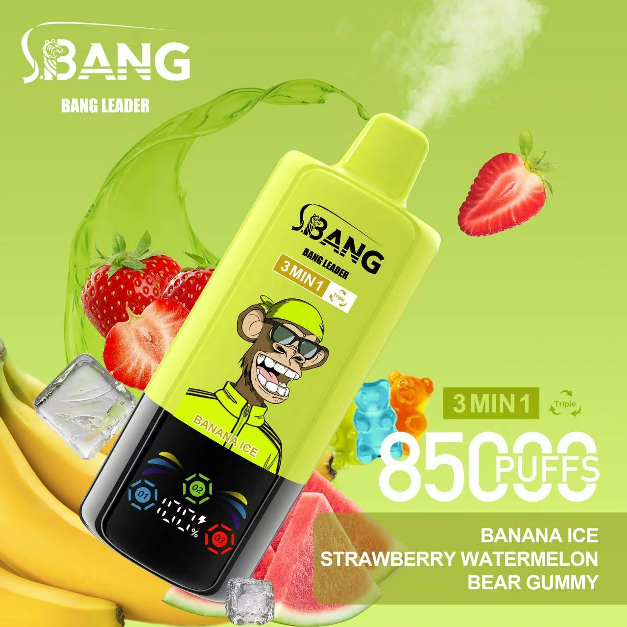 Bang Leader 85000 85K Bouffées 3-in-1 Vape jetable - image 8