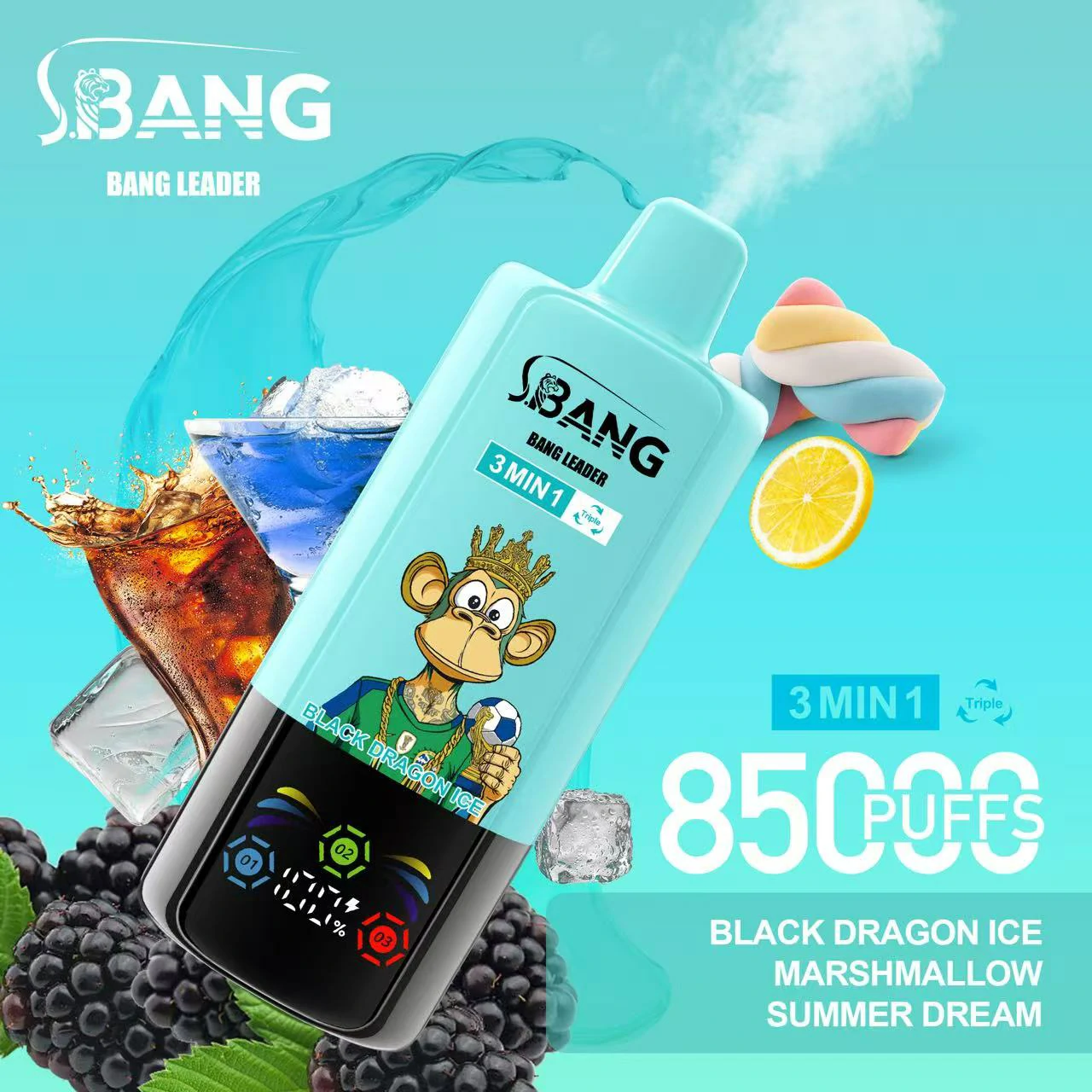 Bang Leader 85000 85K Bouffées 3-in-1 Vape jetable - image 15