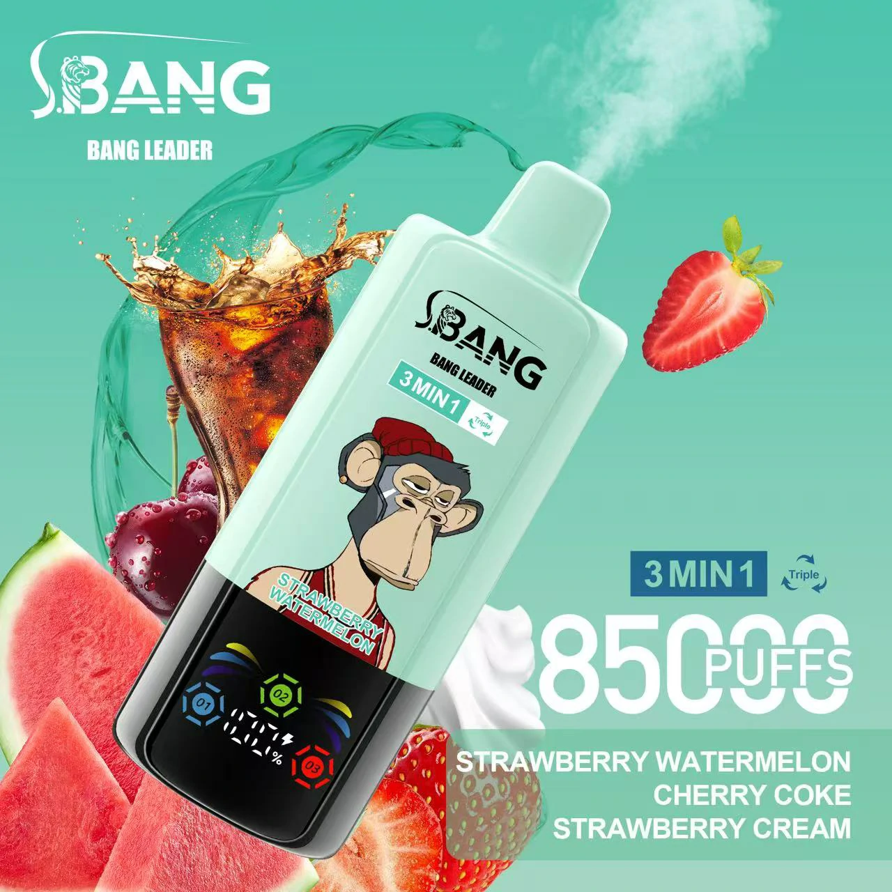 Bang Leader 85000 85K Bouffées 3-in-1 Vape jetable - image 16