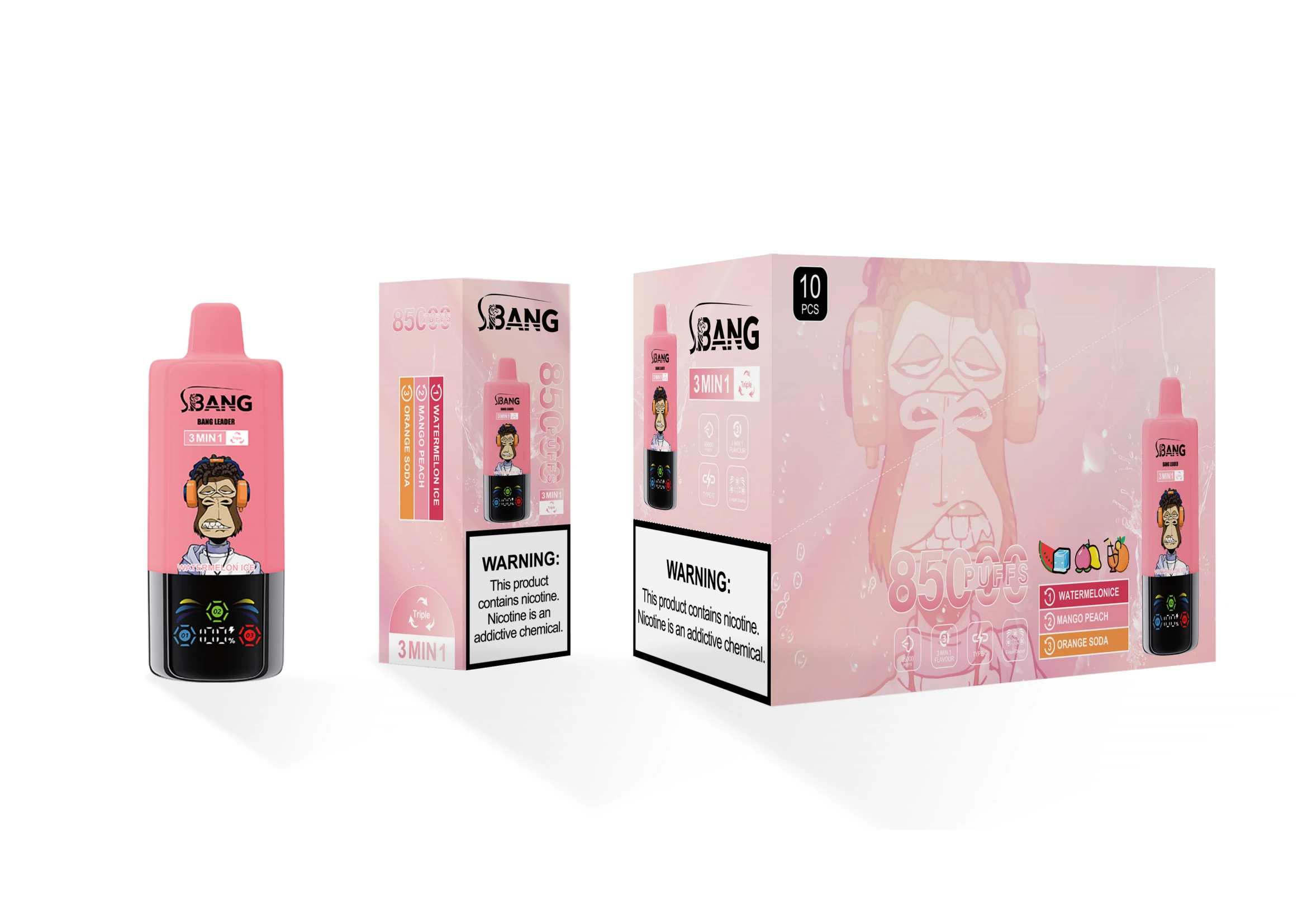 Bang Leader 85000 85K Bouffées 3-in-1 Vape jetable - image 23