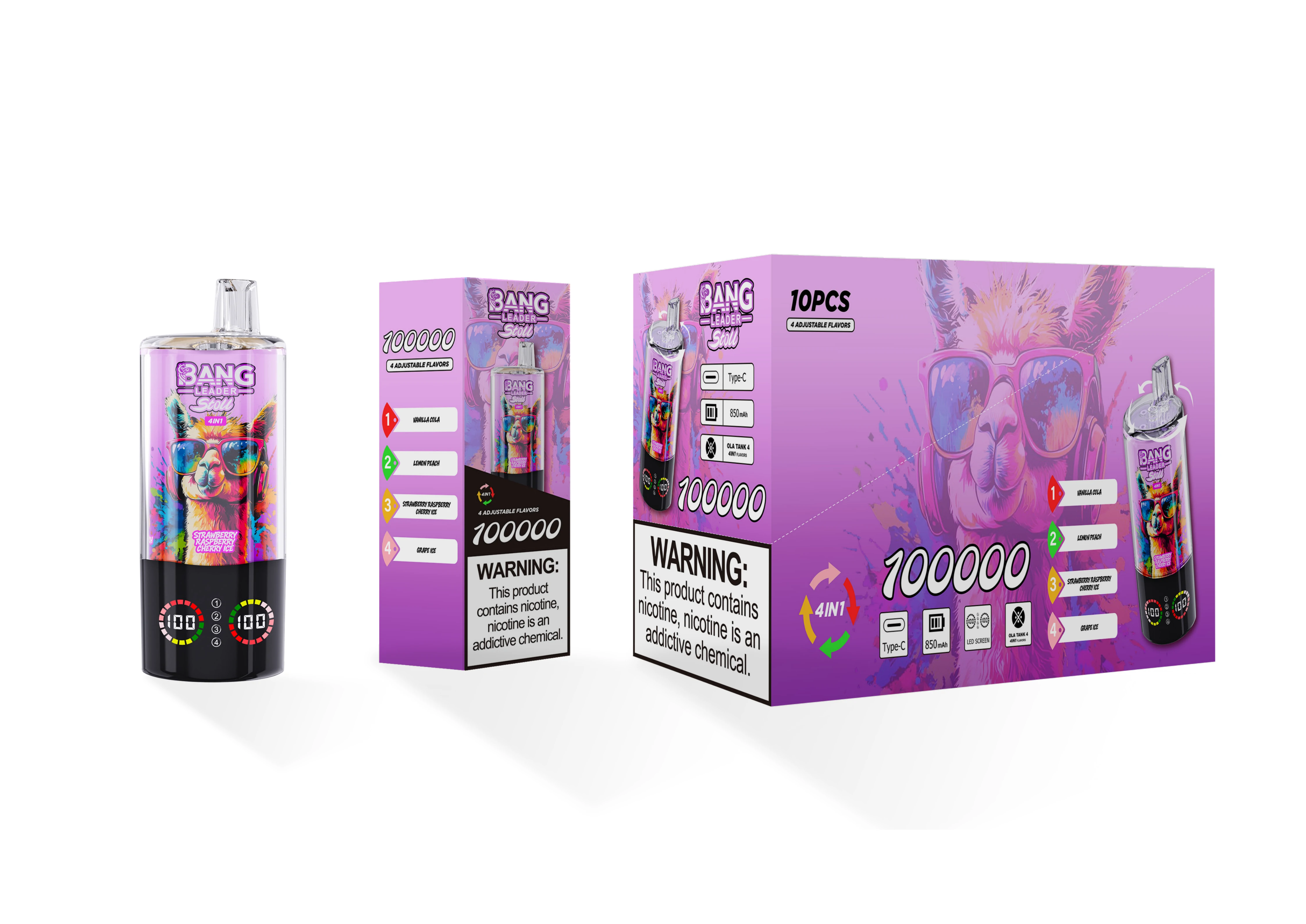 Bang Leader 4-in-1 100000 100K Bouffées Vape jetable - image 16