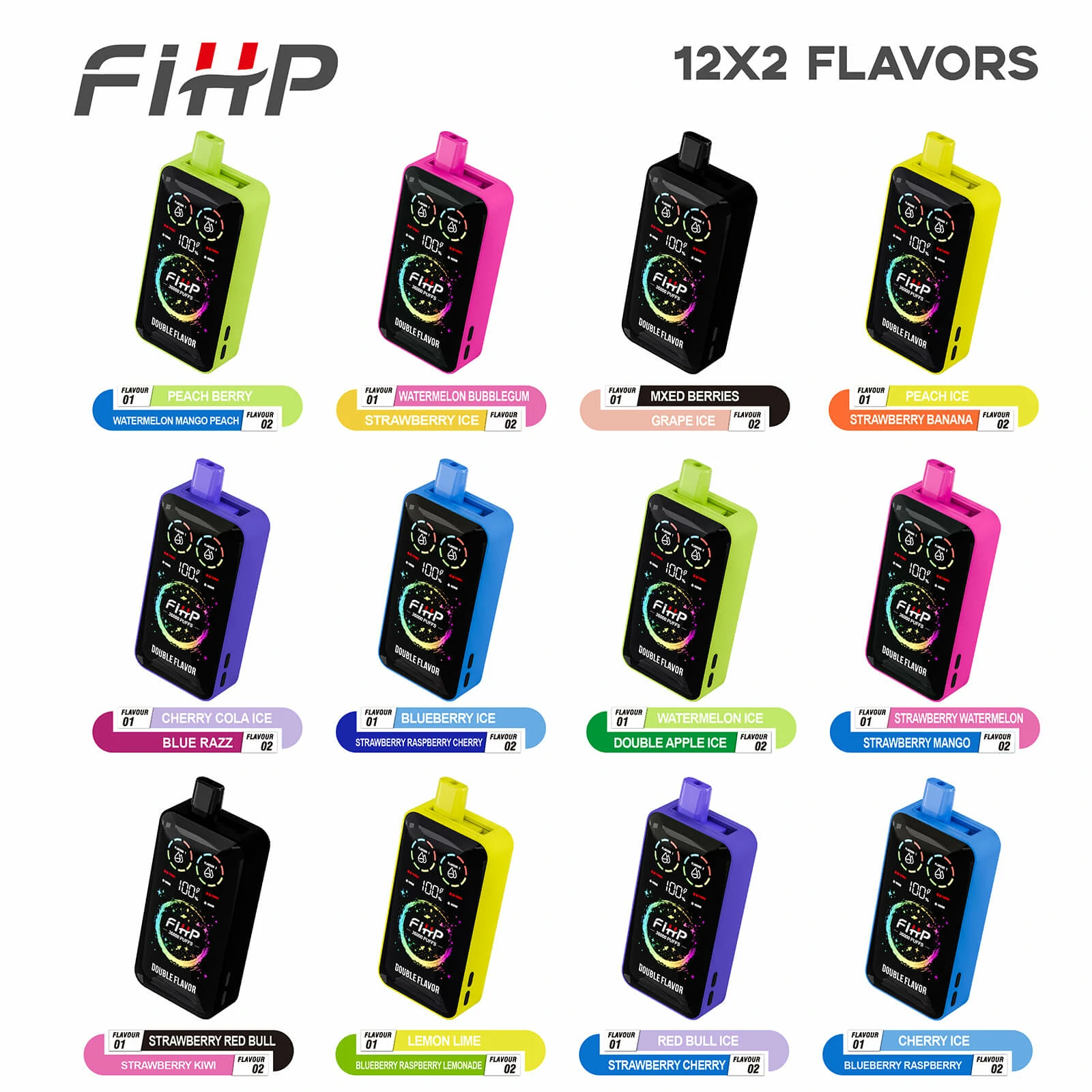 FIHP 2-in-1 36000 36K Bouffées Vape Jetable - image 13