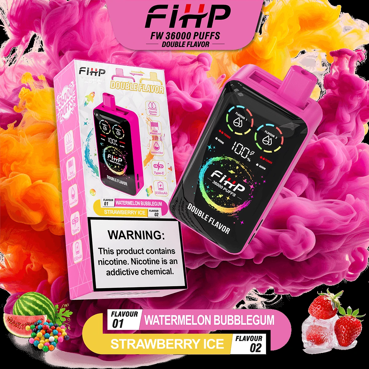 FIHP 2-in-1 36000 36K Bouffées Vape Jetable - image 5