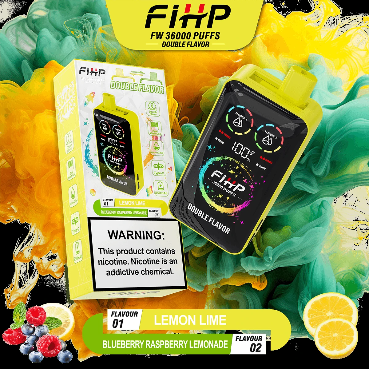 FIHP 2-in-1 36000 36K Bouffées Vape Jetable - image 10