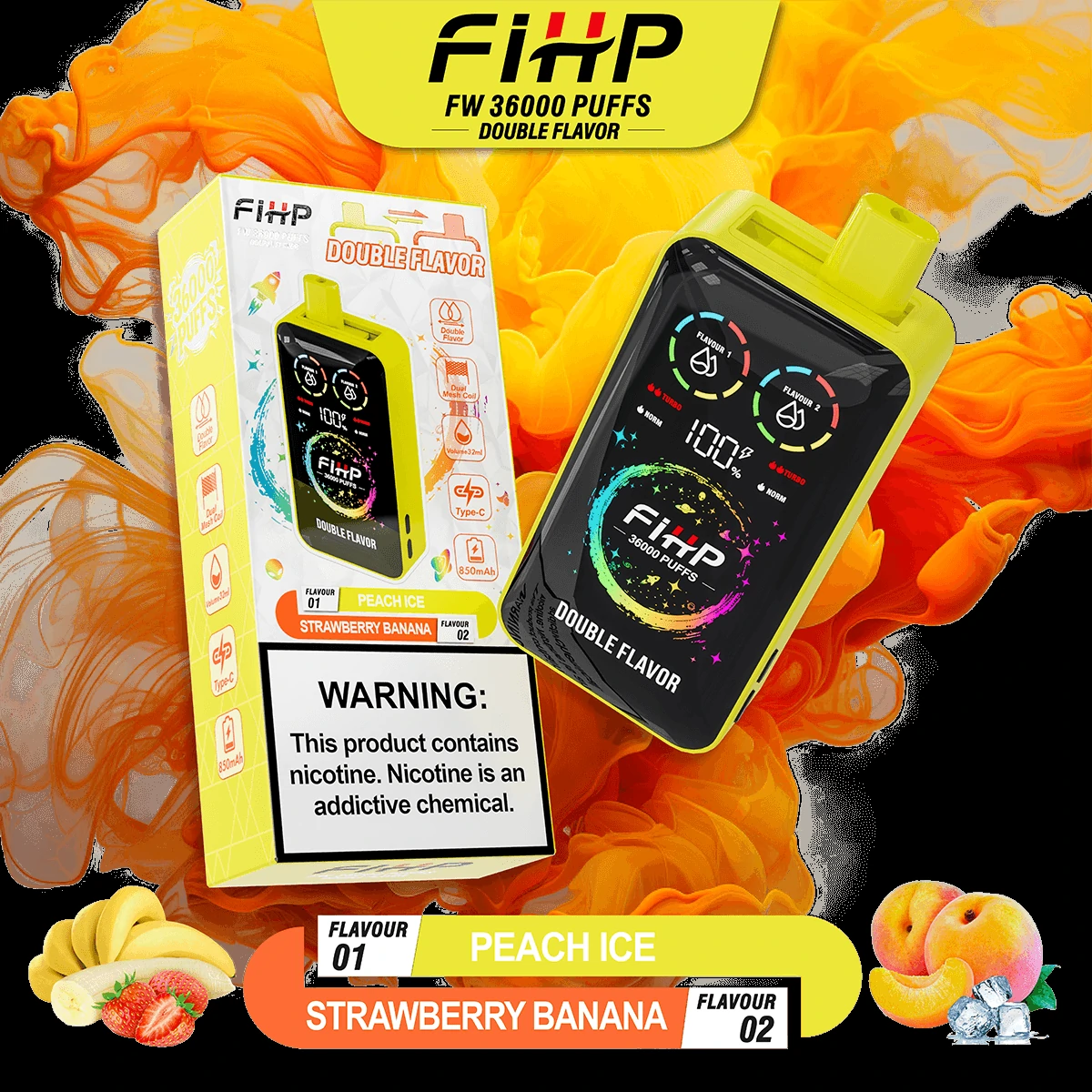 FIHP 2-in-1 36000 36K Bouffées Vape Jetable - image 12