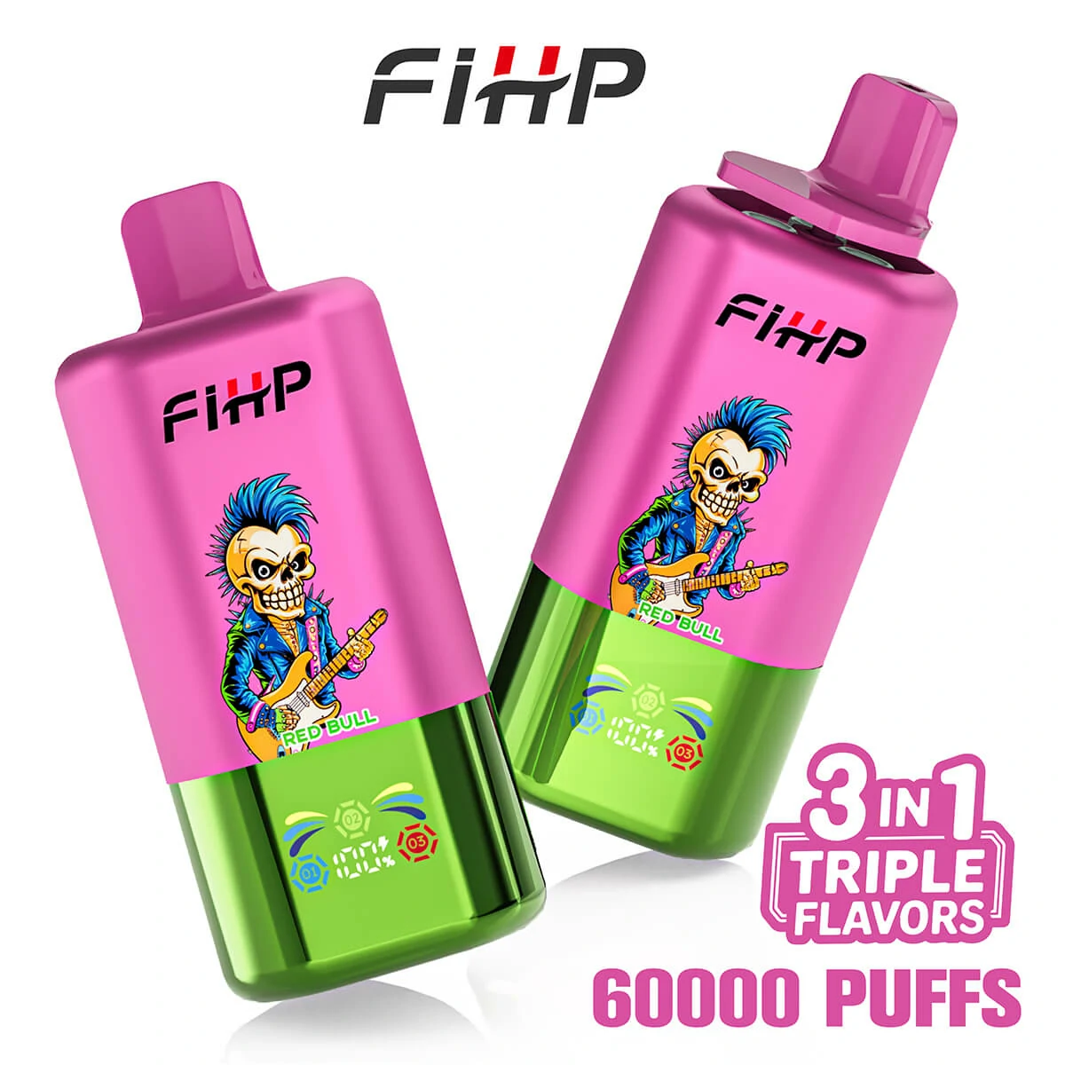 FIHP 3-in-1 60000 60K Bouffées Système Triple Saveur Vape Jetable - image 4