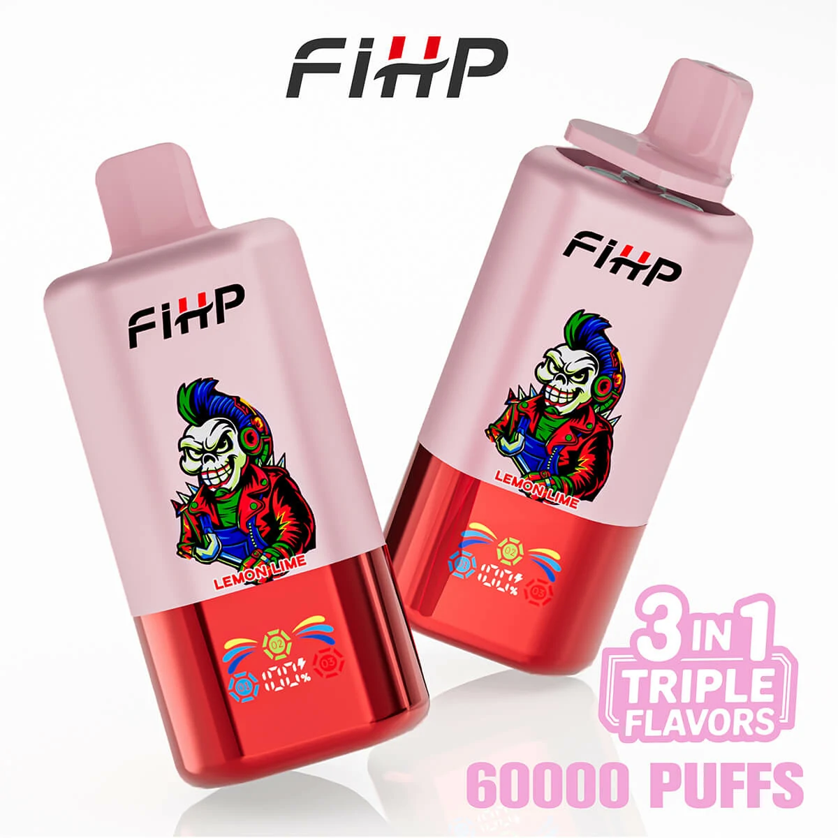 FIHP 3-in-1 60000 60K Bouffées Système Triple Saveur Vape Jetable - image 10