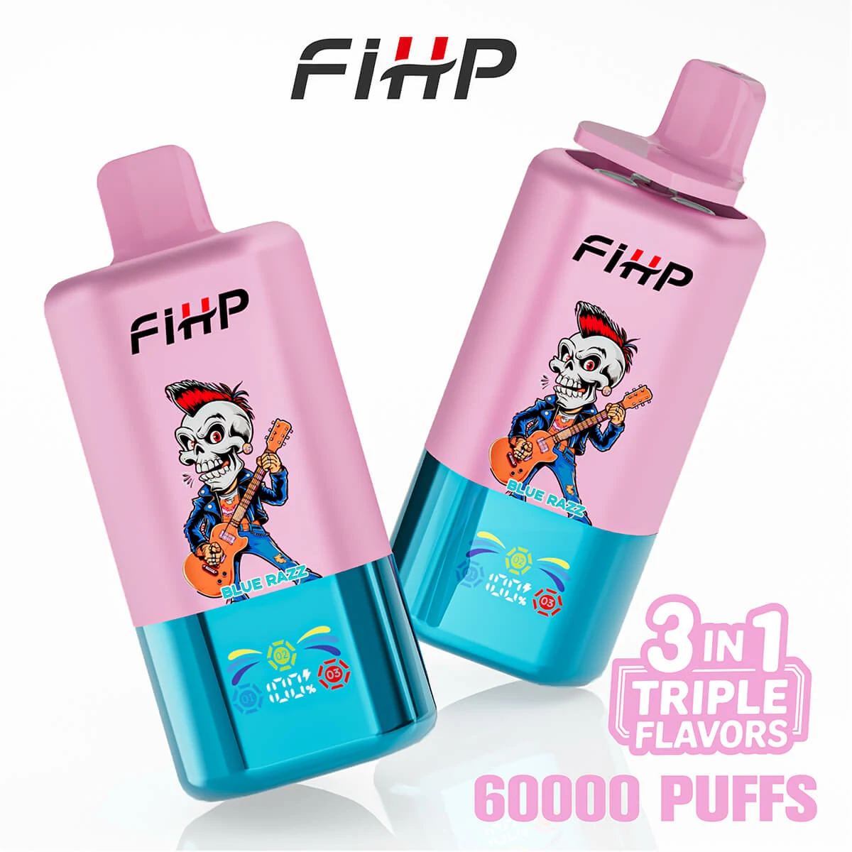 FIHP 3-in-1 60000 60K Bouffées Système Triple Saveur Vape Jetable - image 6