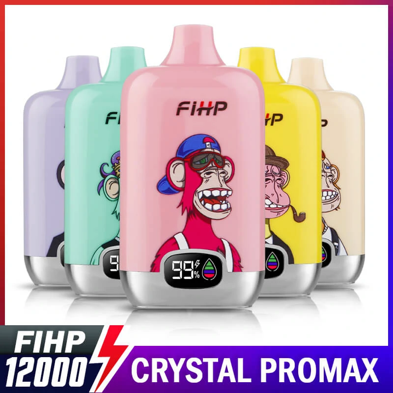 FIHP 12000 12K Bouffées LED Display Vape jetable