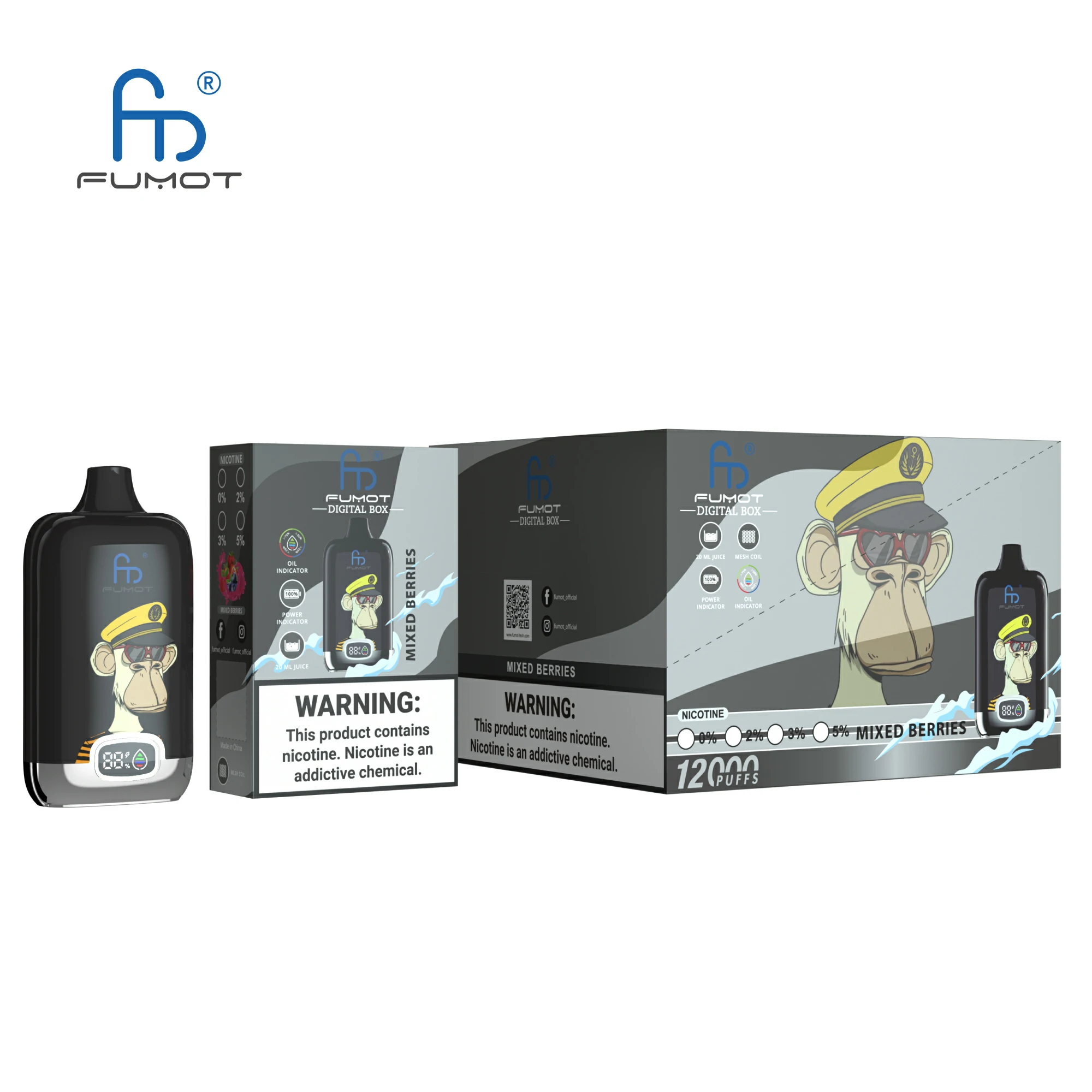 Fumot Randm 12000 12K Mesh Coil Vape jetable - image 3