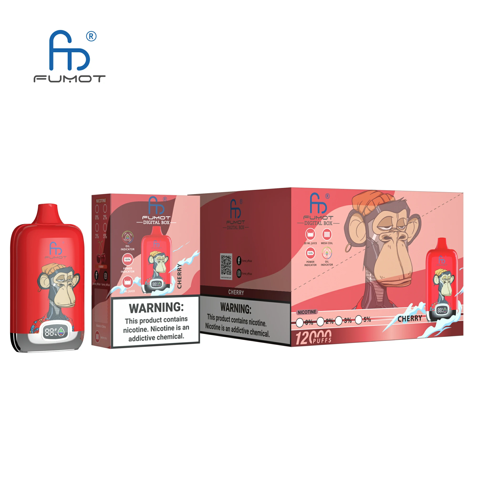 Fumot Randm 12000 12K Mesh Coil Vape jetable - image 6