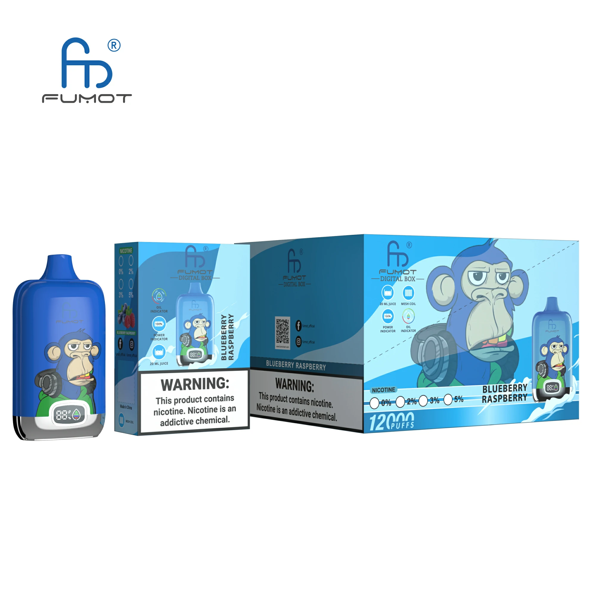 Fumot Randm 12000 12K Mesh Coil Vape jetable - image 8