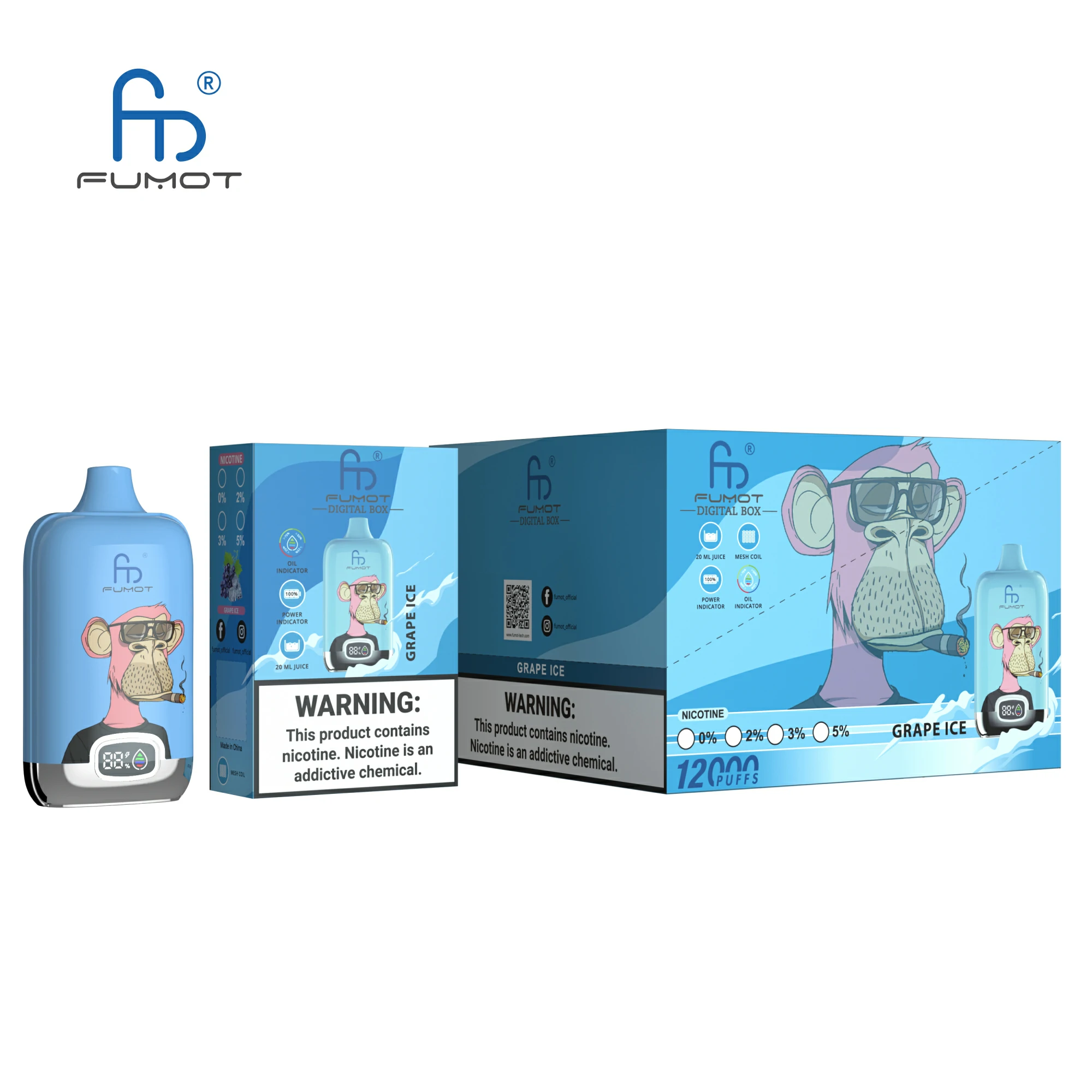 Fumot Randm 12000 12K Mesh Coil Vape jetable - image 2