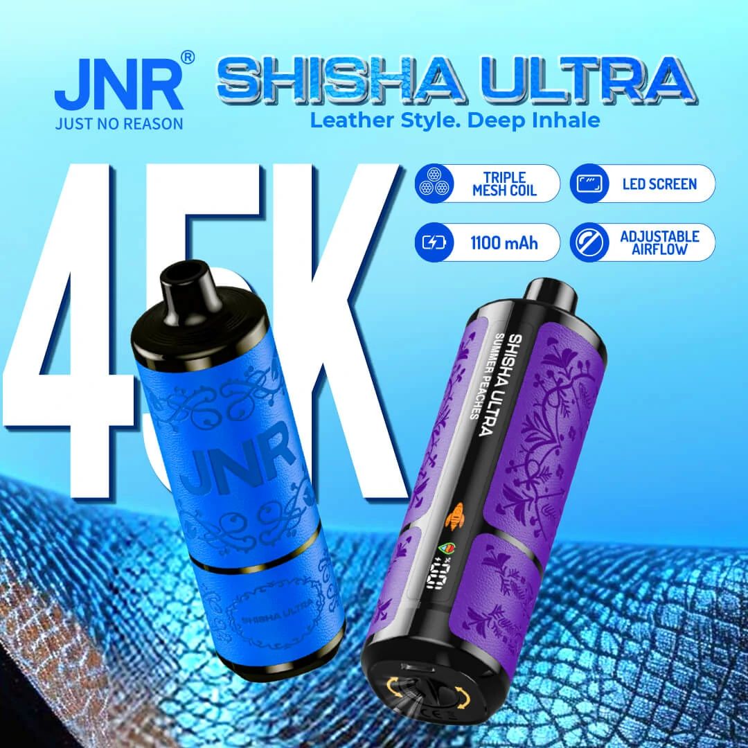JNR Shisha ULTRA 45000 45K Bouffées Vape jetable