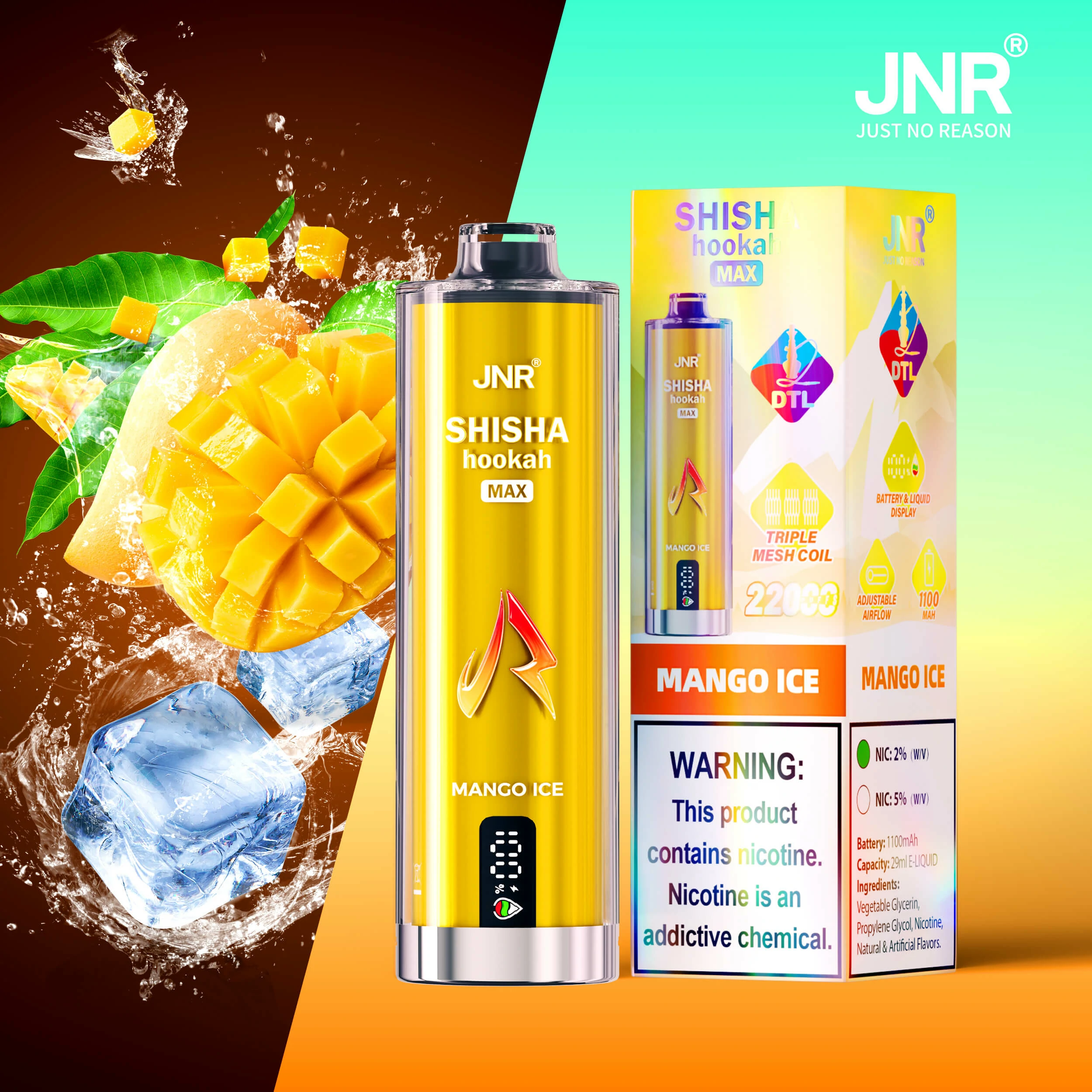 jnr shisha hookah max 22k - image 2