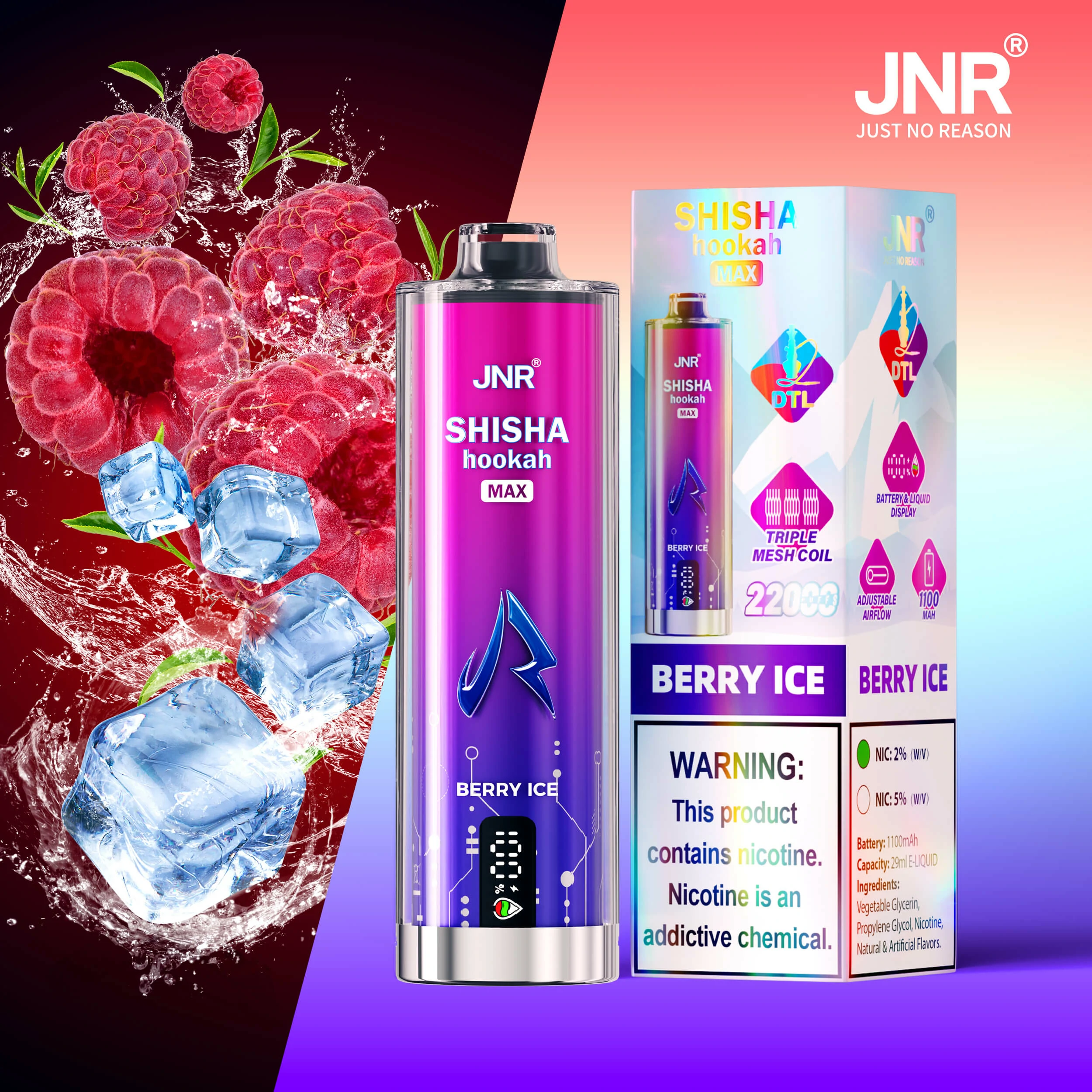 jnr shisha hookah max 22k - image 13