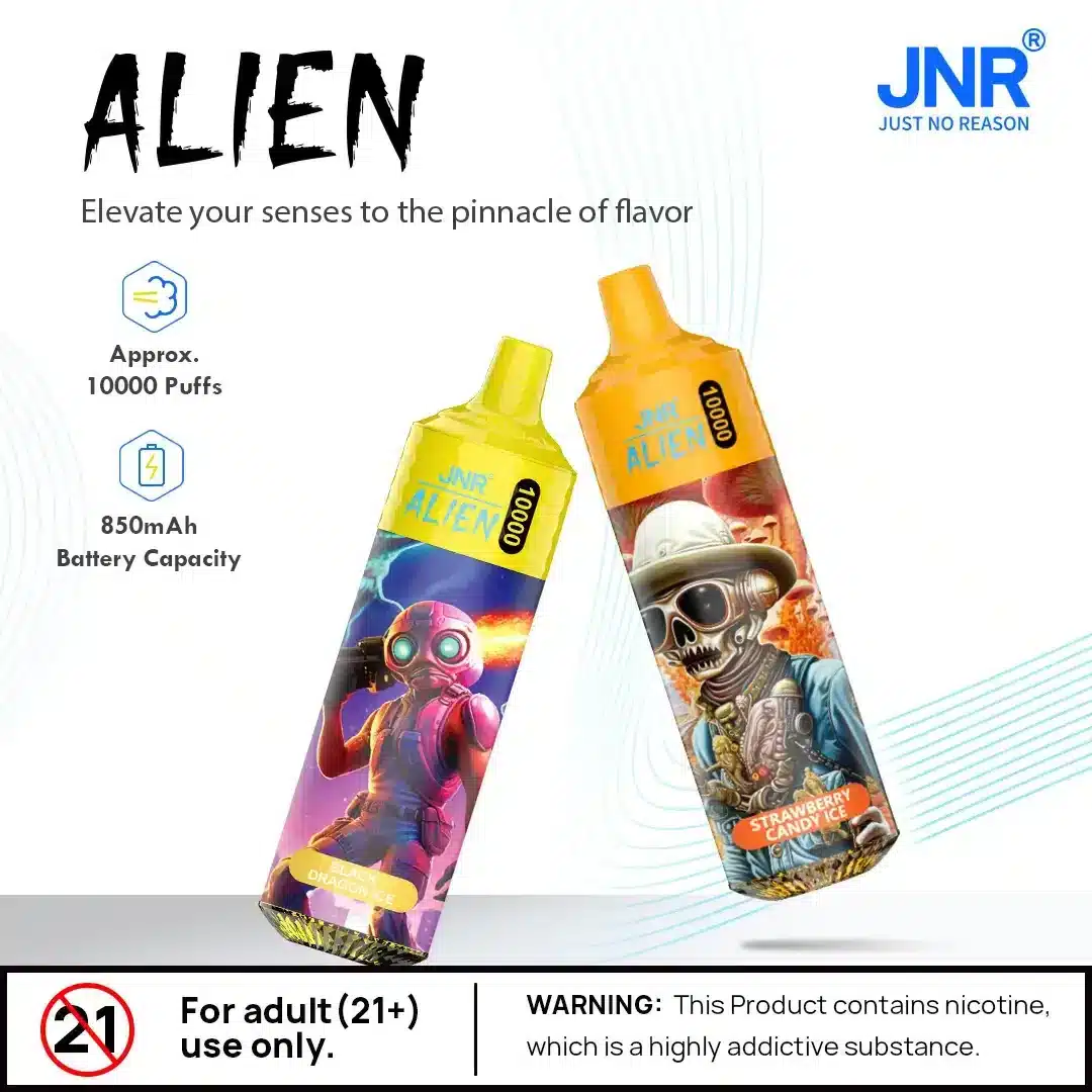 JNR Alien 10000 10K Bouffées Vape jetable