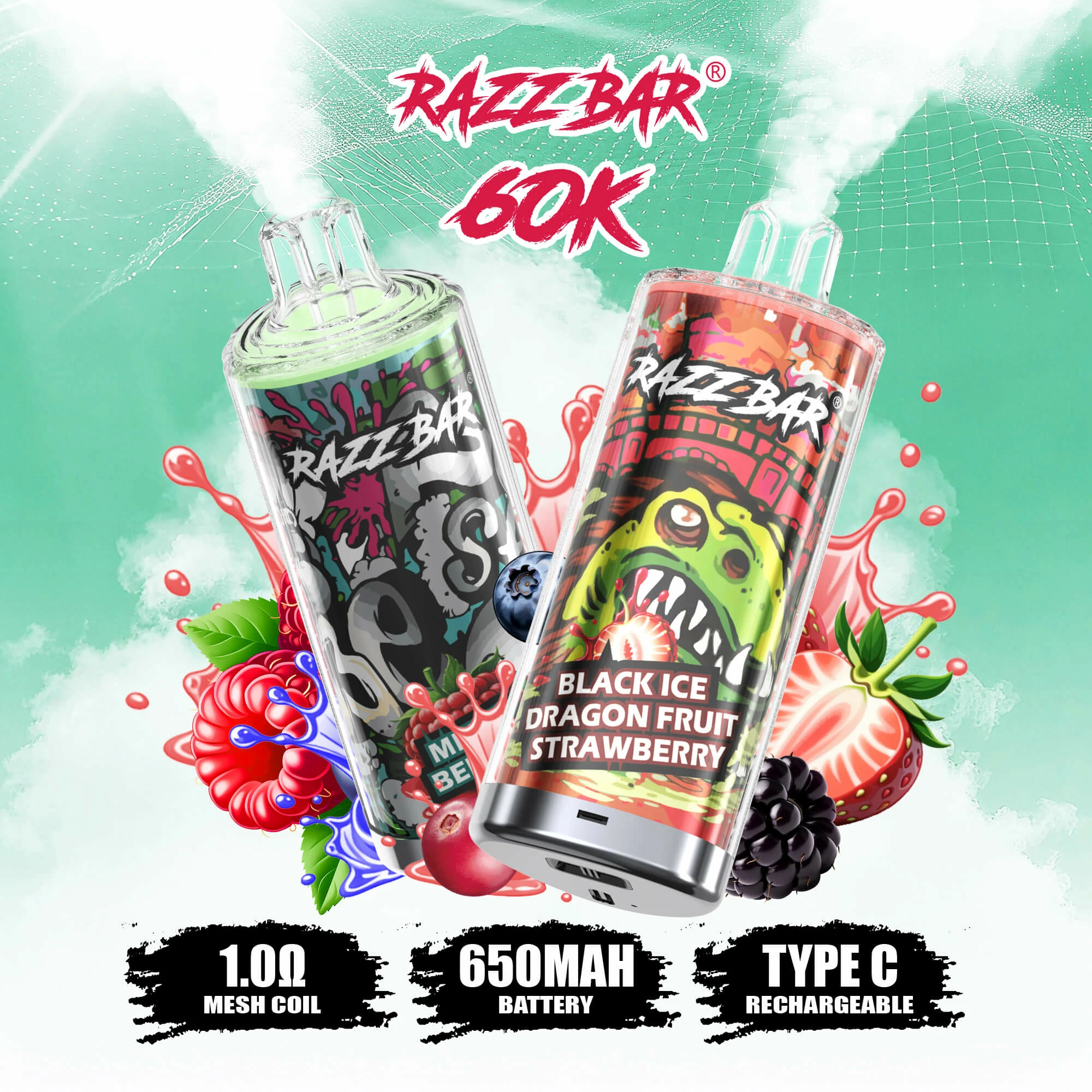 puff razz bar 60k - image 2