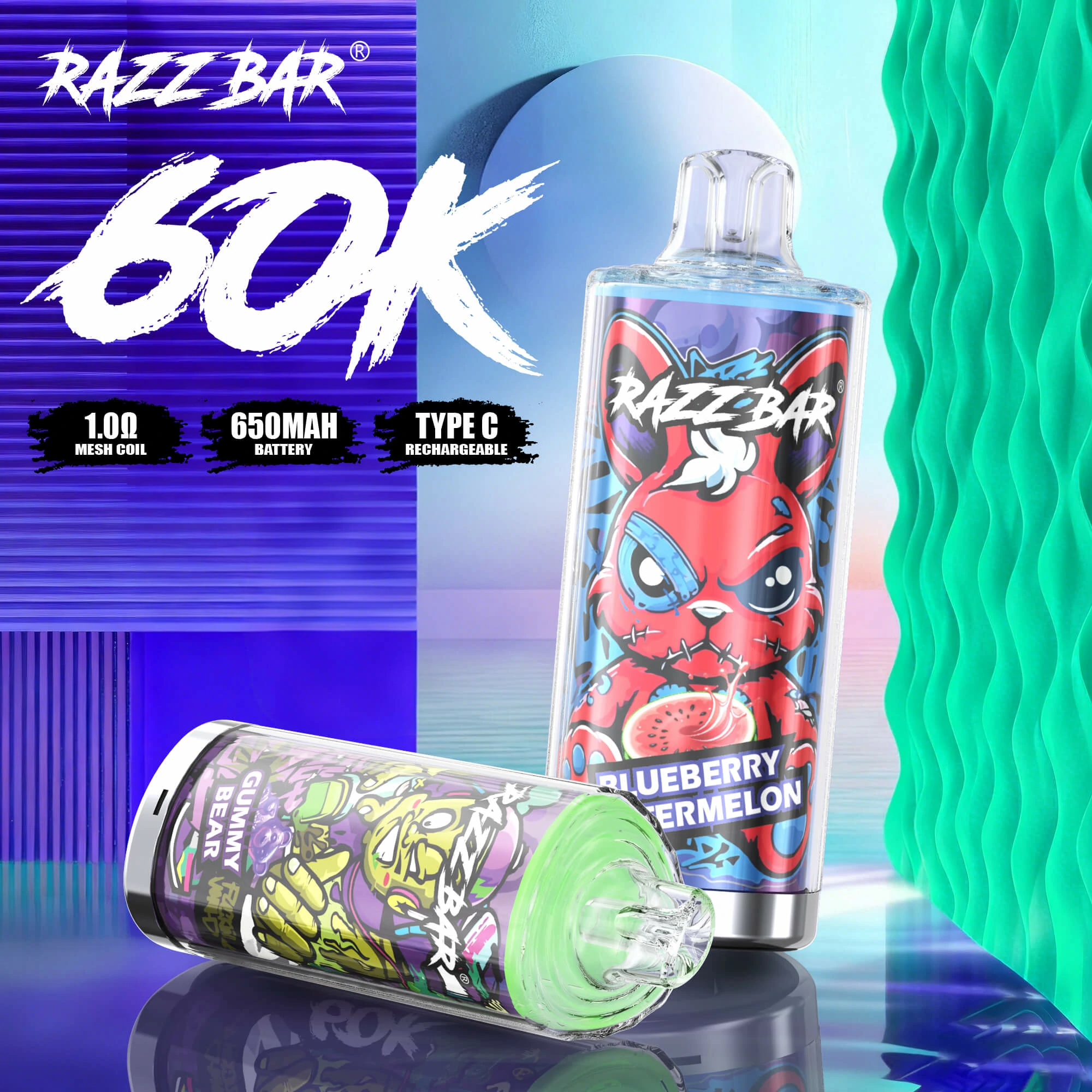 puff razz bar 60k