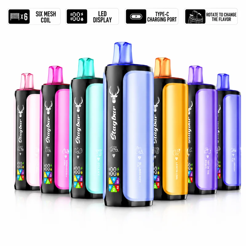 Stag Bar 180000 180K Bouffées 6-in-1 Vape jetable